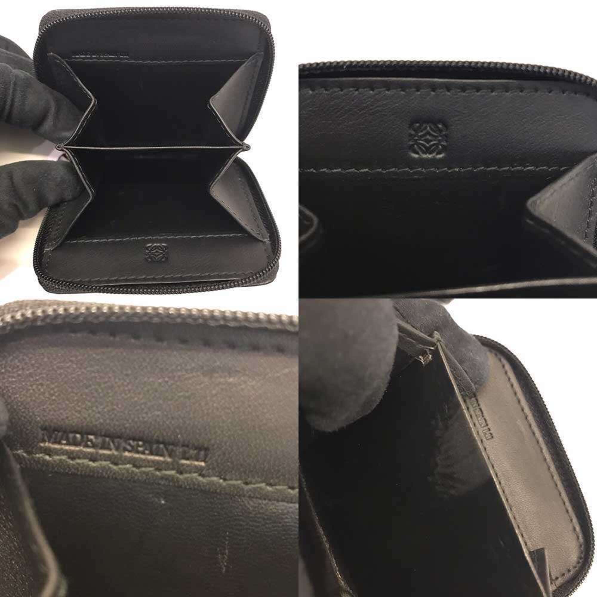 Loewe Black Leather Coin Purse/Coin Case (Pre-Owned)