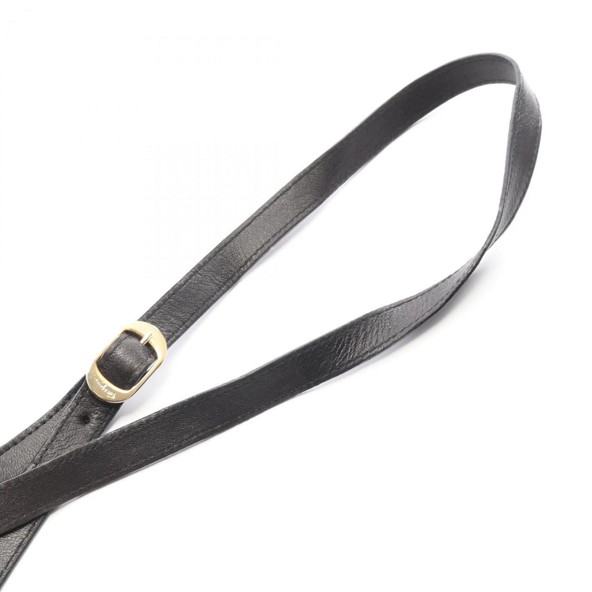 Salvatore Ferragamo Black Leather Shoulder Bag (Pre-Owned)