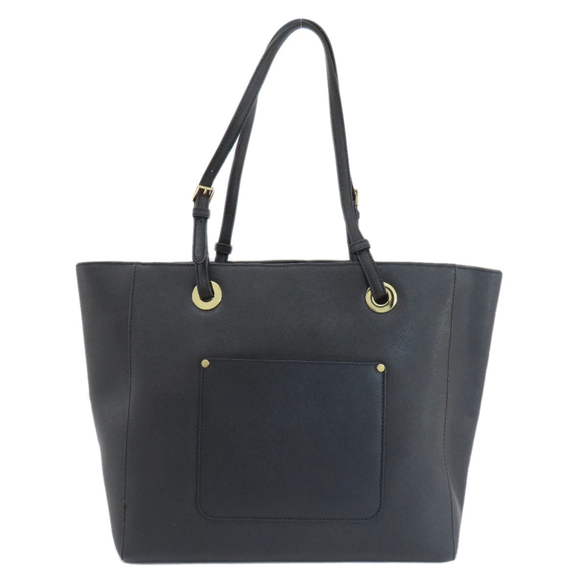Michael Kors Black Leather Tote Bag (Pre-Owned)