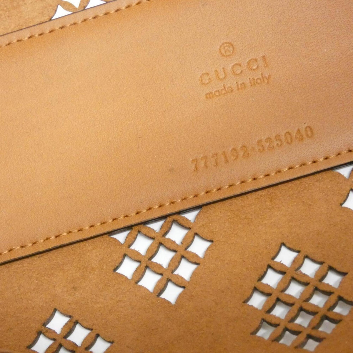 Gucci Brown Gg Leather Handbag (Pre-Owned)