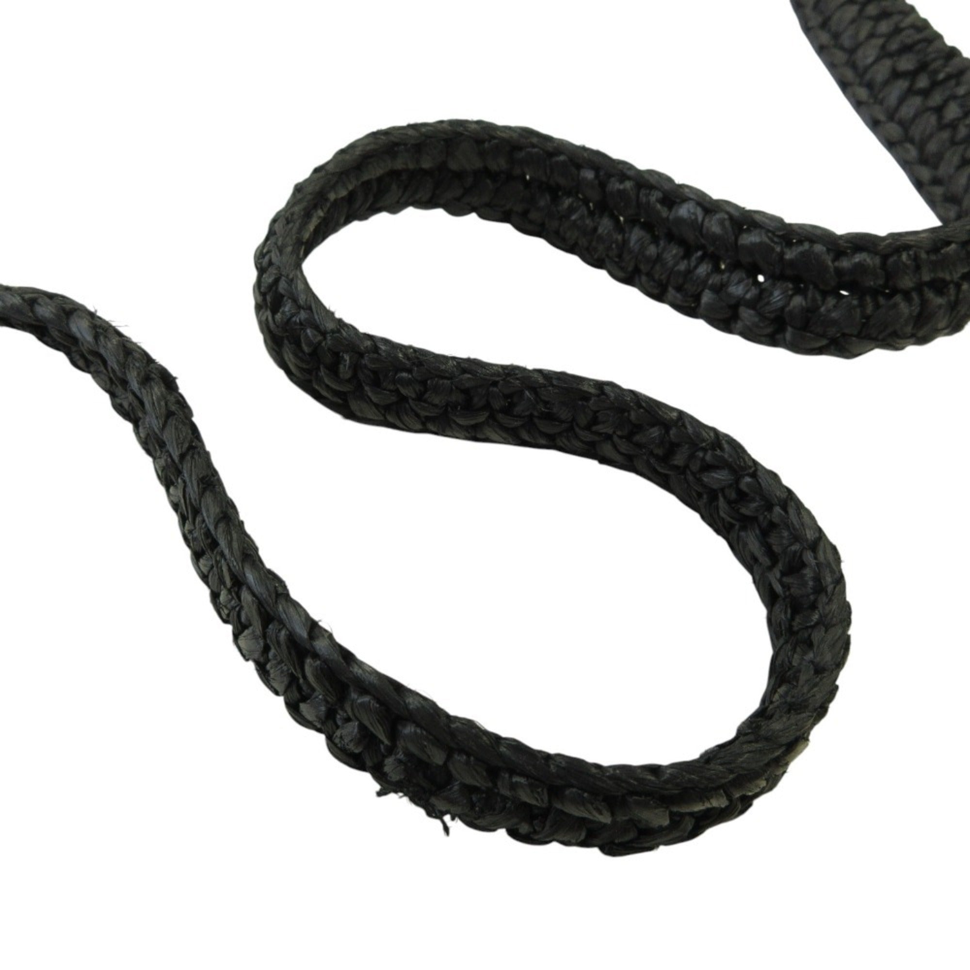 Yves Saint Laurent Black Raffia Shoulder Bag (Pre-Owned)