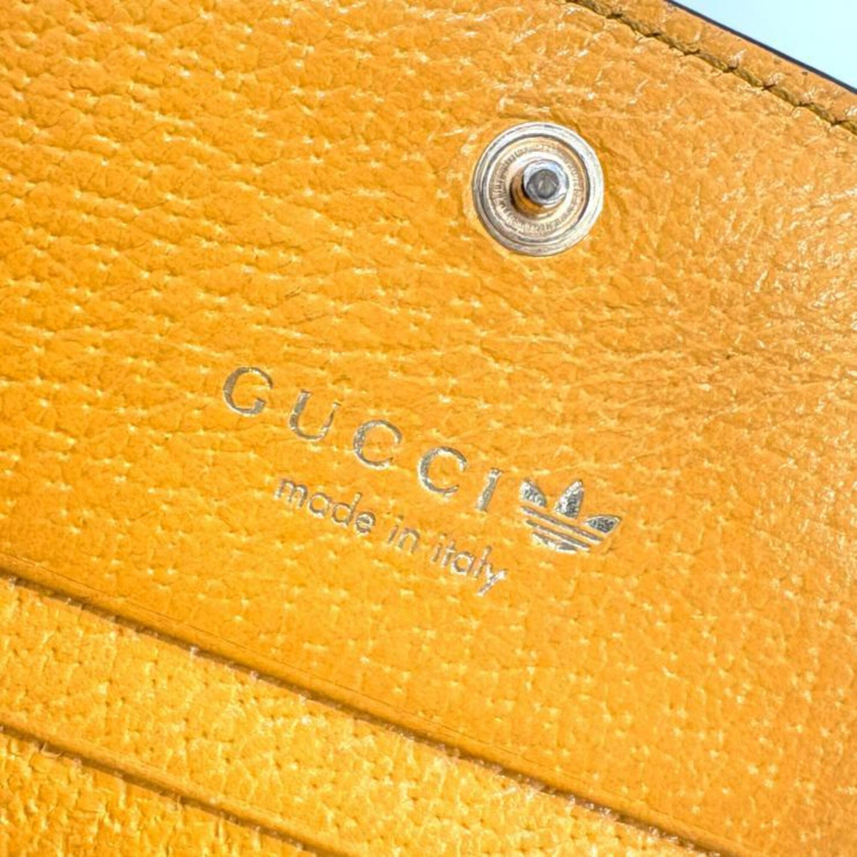Gucci Black Orange Yellow Coin Purse/Coin Case (Pre-Owned)