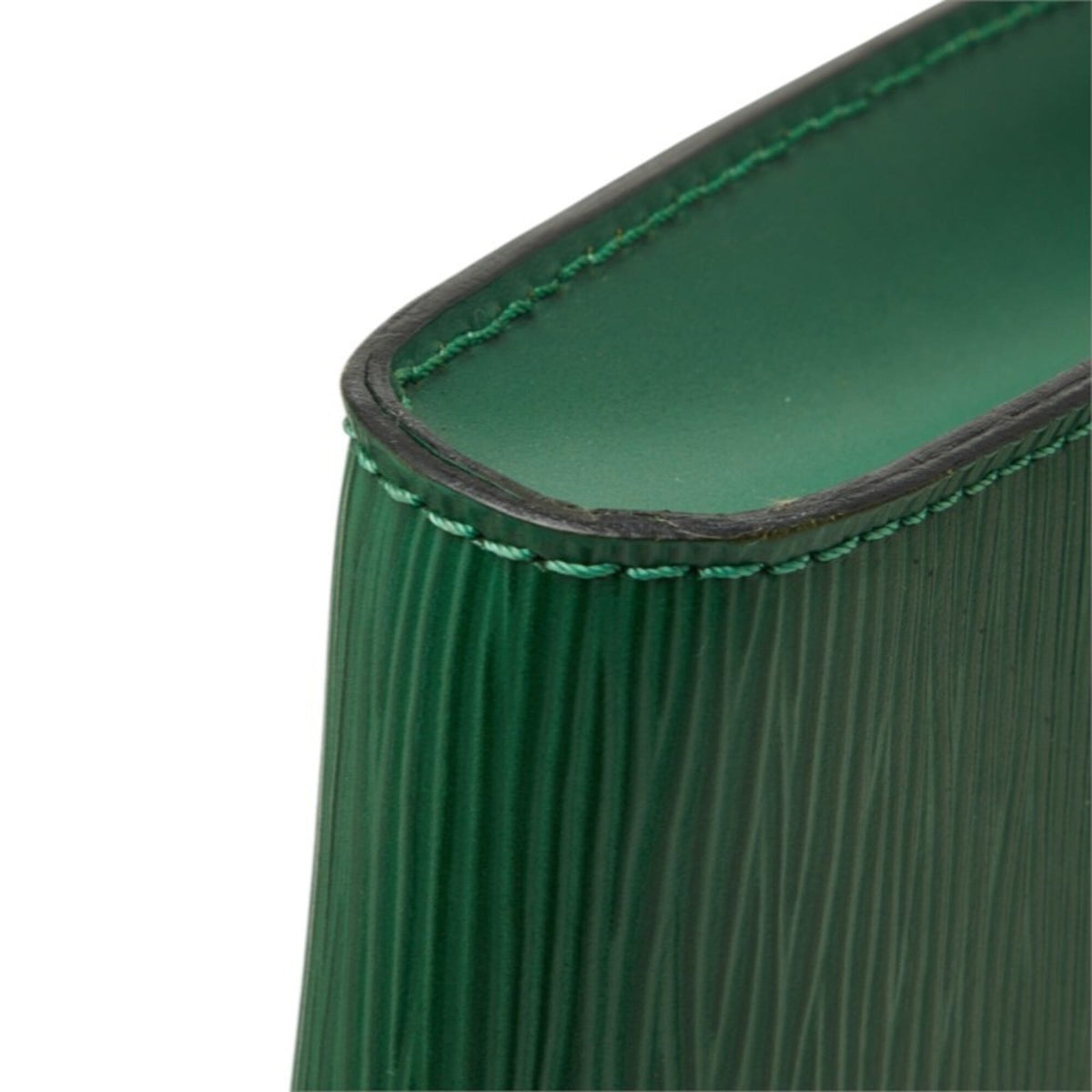 Louis Vuitton Borneo Green Leather Clutch Bag Shoulder Bag (Pre-Owned)
