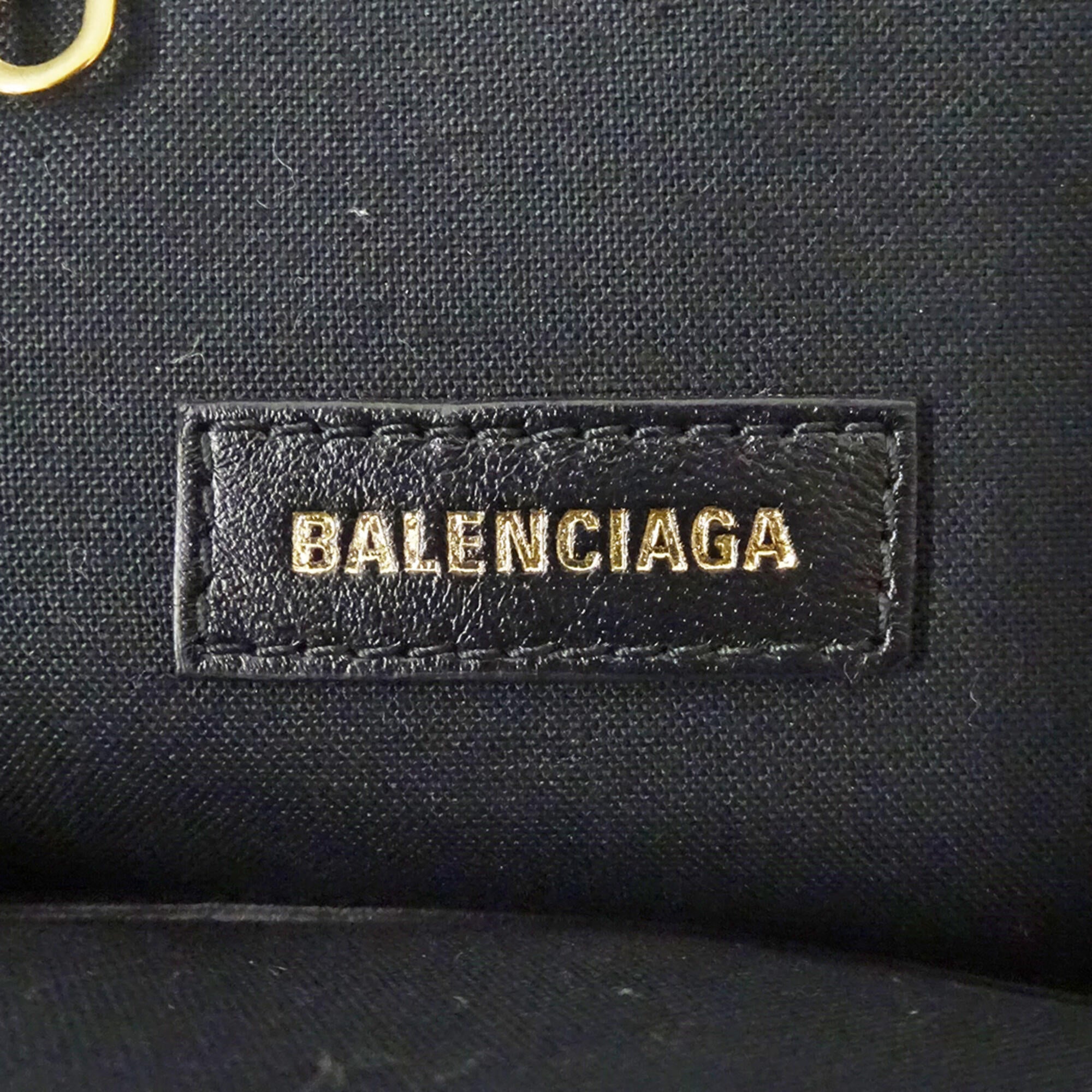 Balenciaga Black Leather Chain/Shoulder Wallet (Pre-Owned)