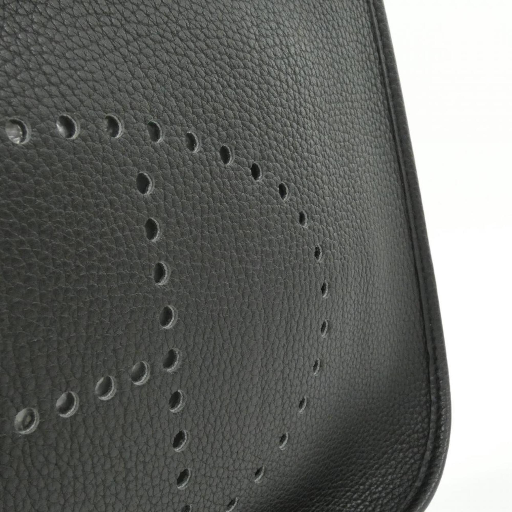 Hermes Black Fjord Leather Handbag (Pre-Owned)