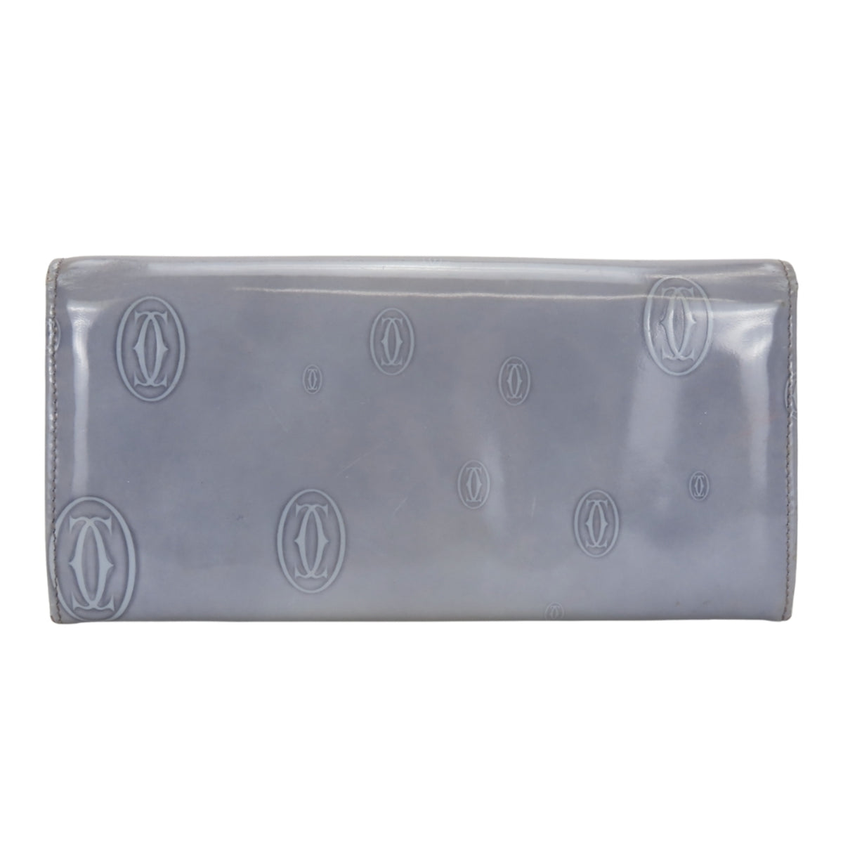 Cartier Purple Leather Long Wallet (Bi-Fold) (Pre-Owned)