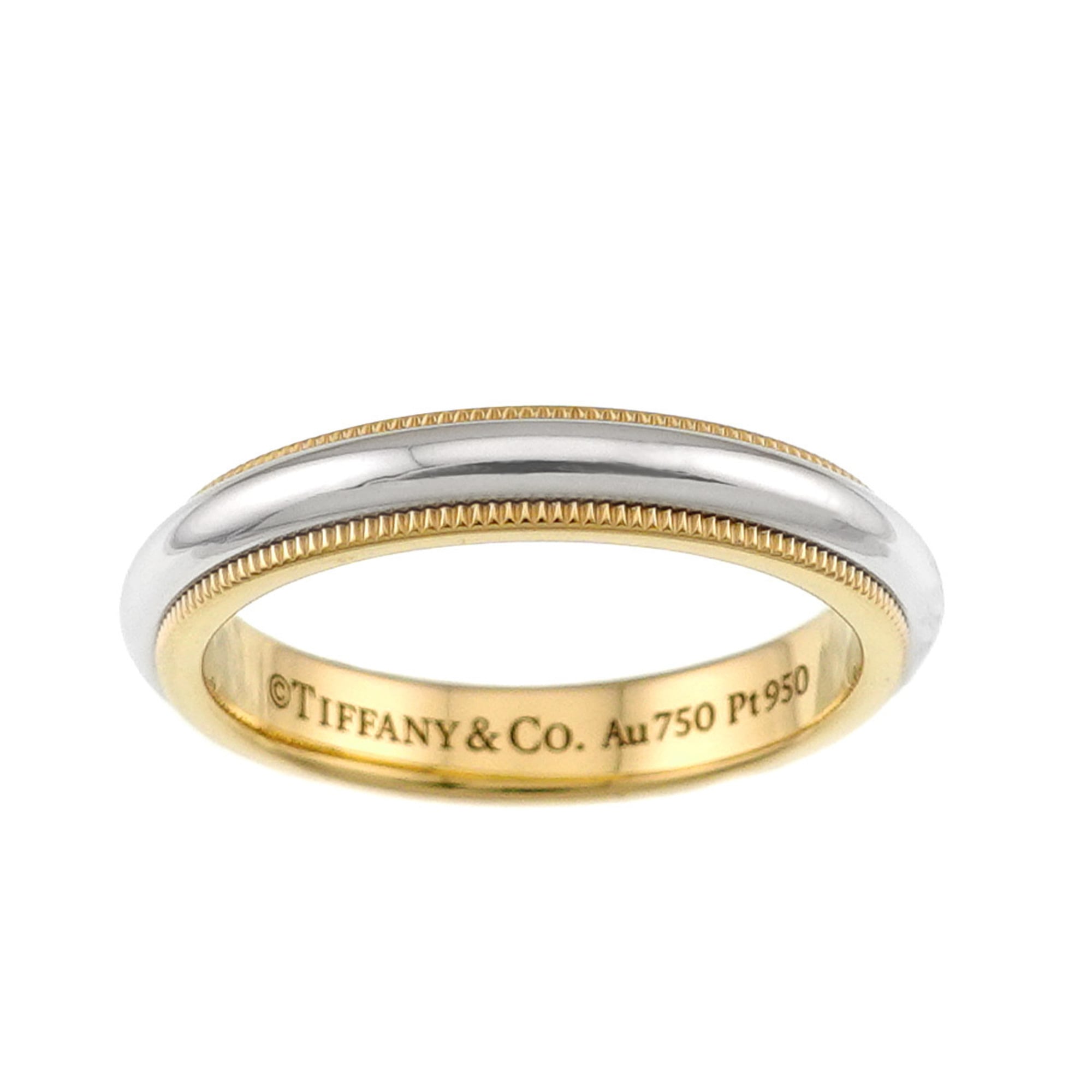 Tiffany Yellow Gold (18K) Platinum 950 Band Ring (Pre-Owned)