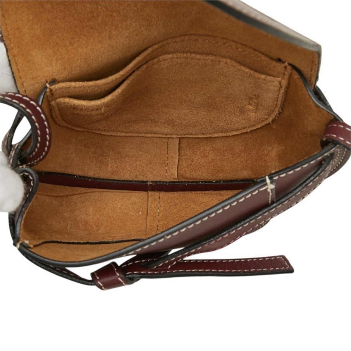Loewe Bordeaux Leather Shoulder Bag (Pre-Owned)