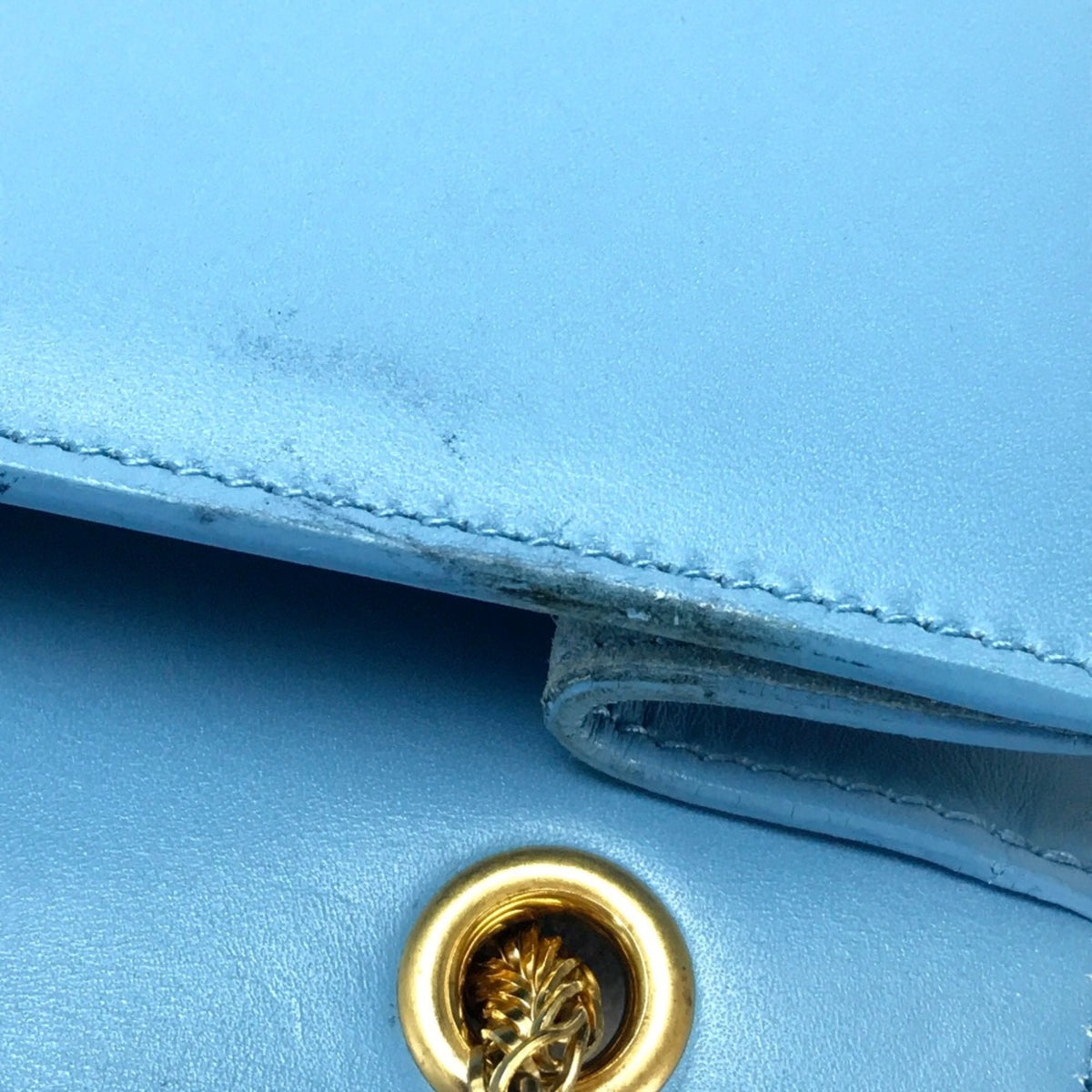 Saint Laurent Blue Leather Shoulder Bag (Pre-Owned)