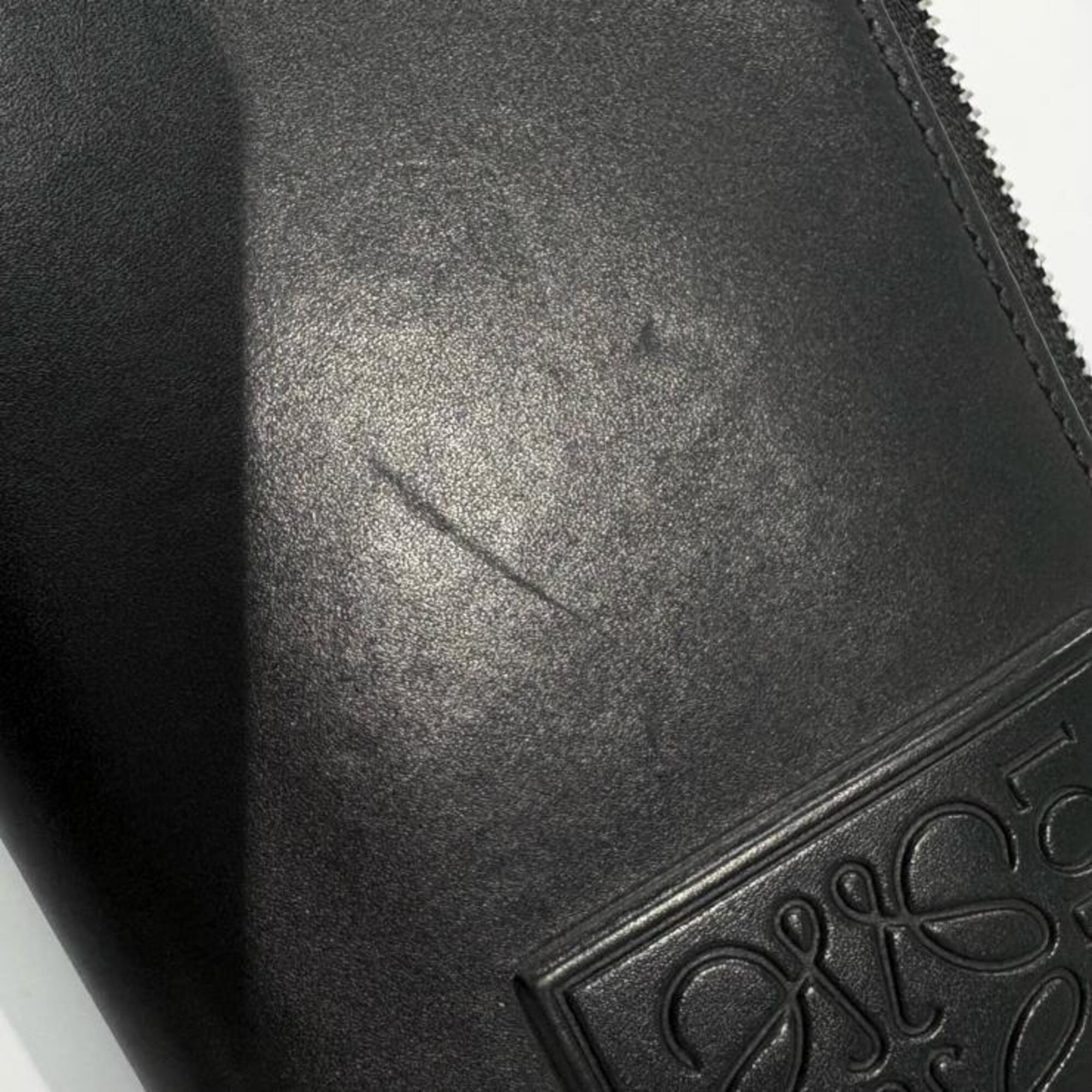 Loewe Black Leather Long Wallet (Bi-Fold) (Pre-Owned)