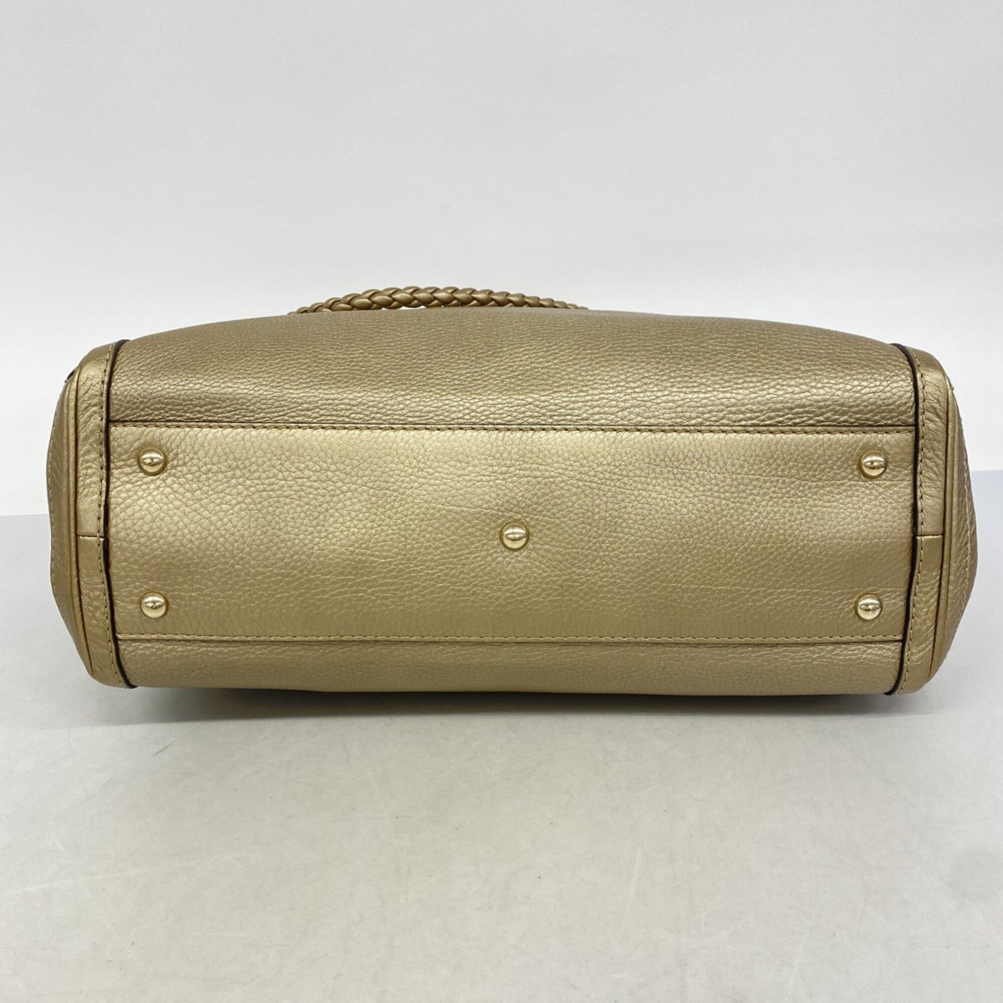 Gucci Gold Leather Tote Bag (Pre-Owned)