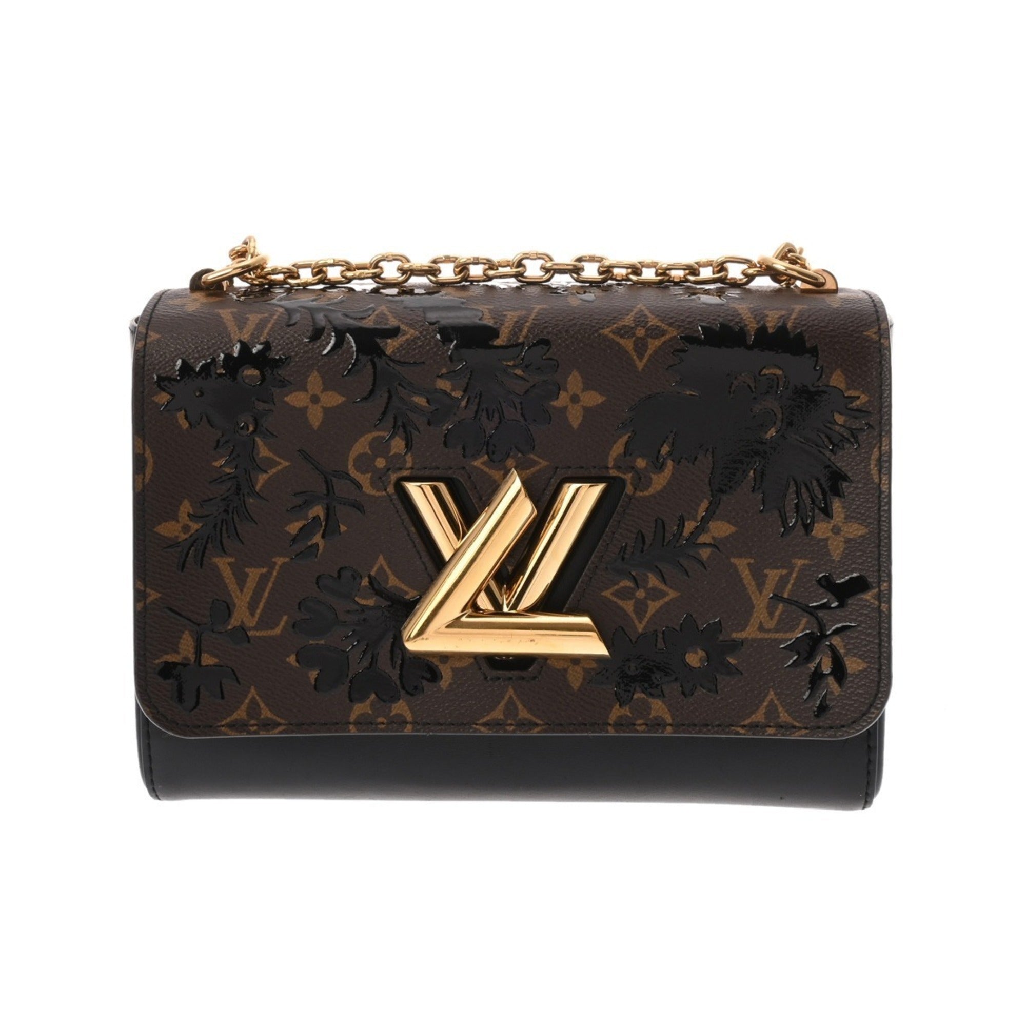 Louis Vuitton Black Brown Monogram Handbag (Pre-Owned)