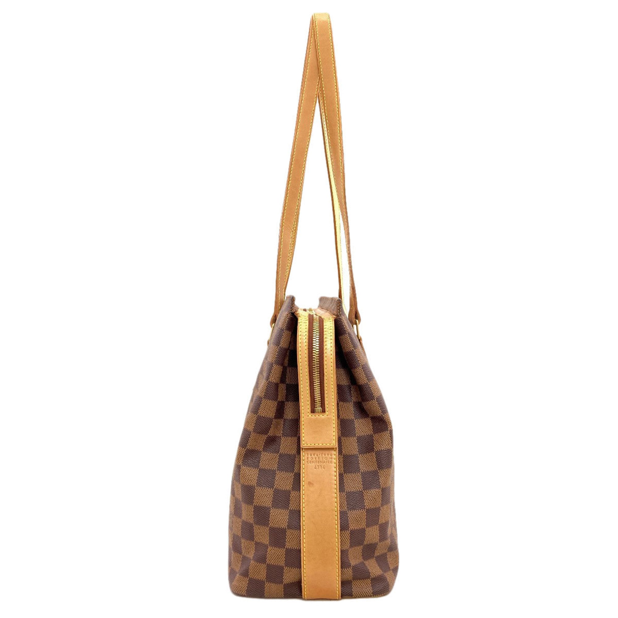 Louis Vuitton Damier Canvas Ebene Damier Canvas Tote Bag (Pre-Owned)