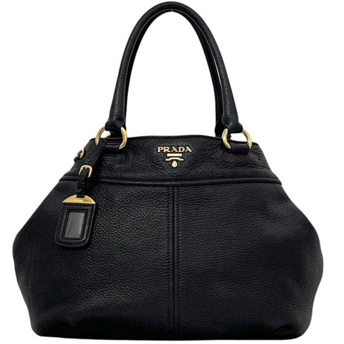 Prada Black Nero Leather Tote Bag (Pre-Owned)