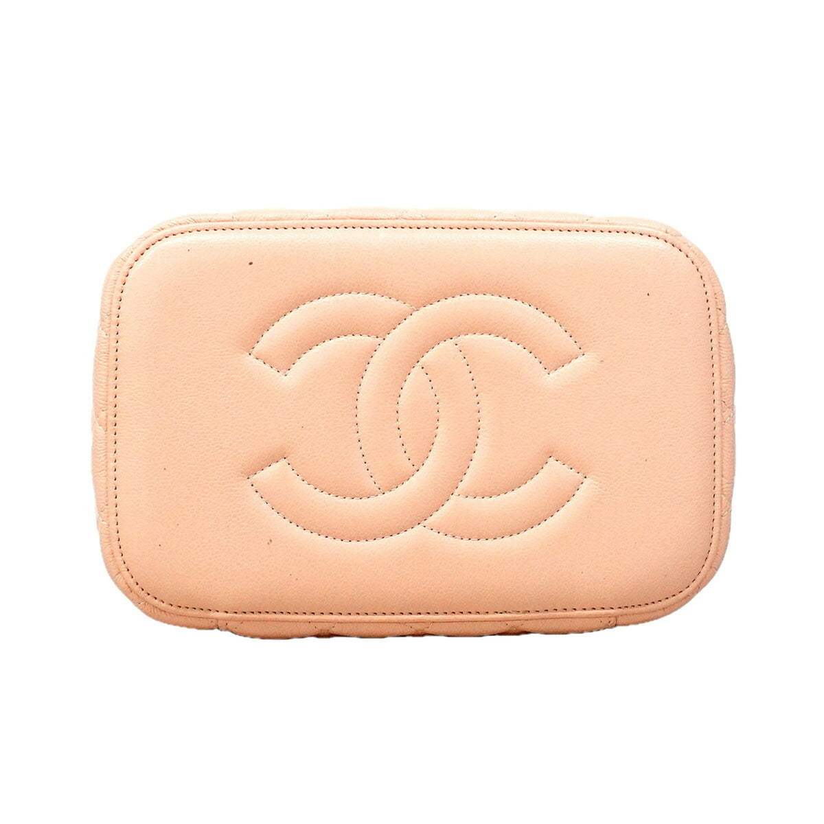 Chanel Pink Grained Calfskin Vanity Bag (Pre-Owned)
