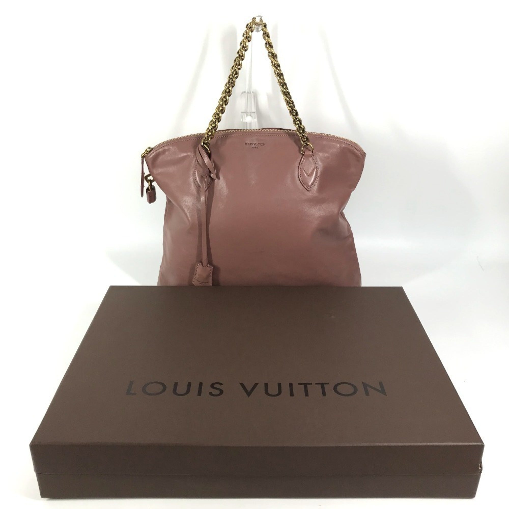 Louis Vuitton Pink Rose Leather Shoulder Bag Tote Bag (Pre-Owned)
