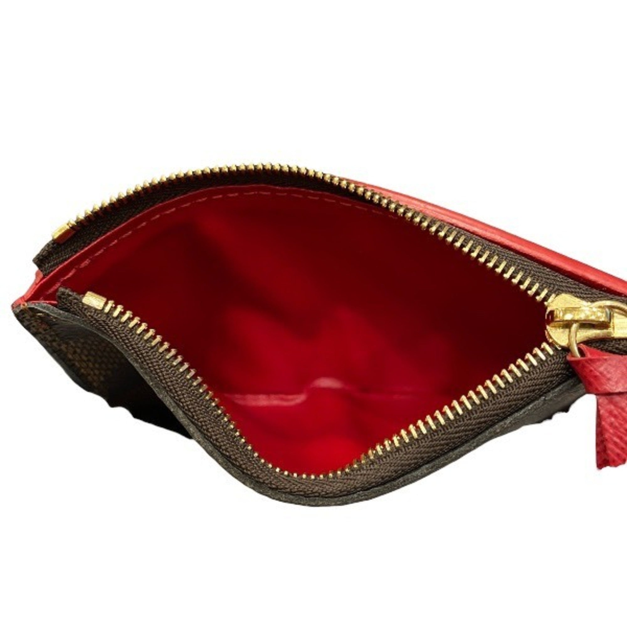 Louis Vuitton Brown Red Color Coin Purse/Coin Case (Pre-Owned)