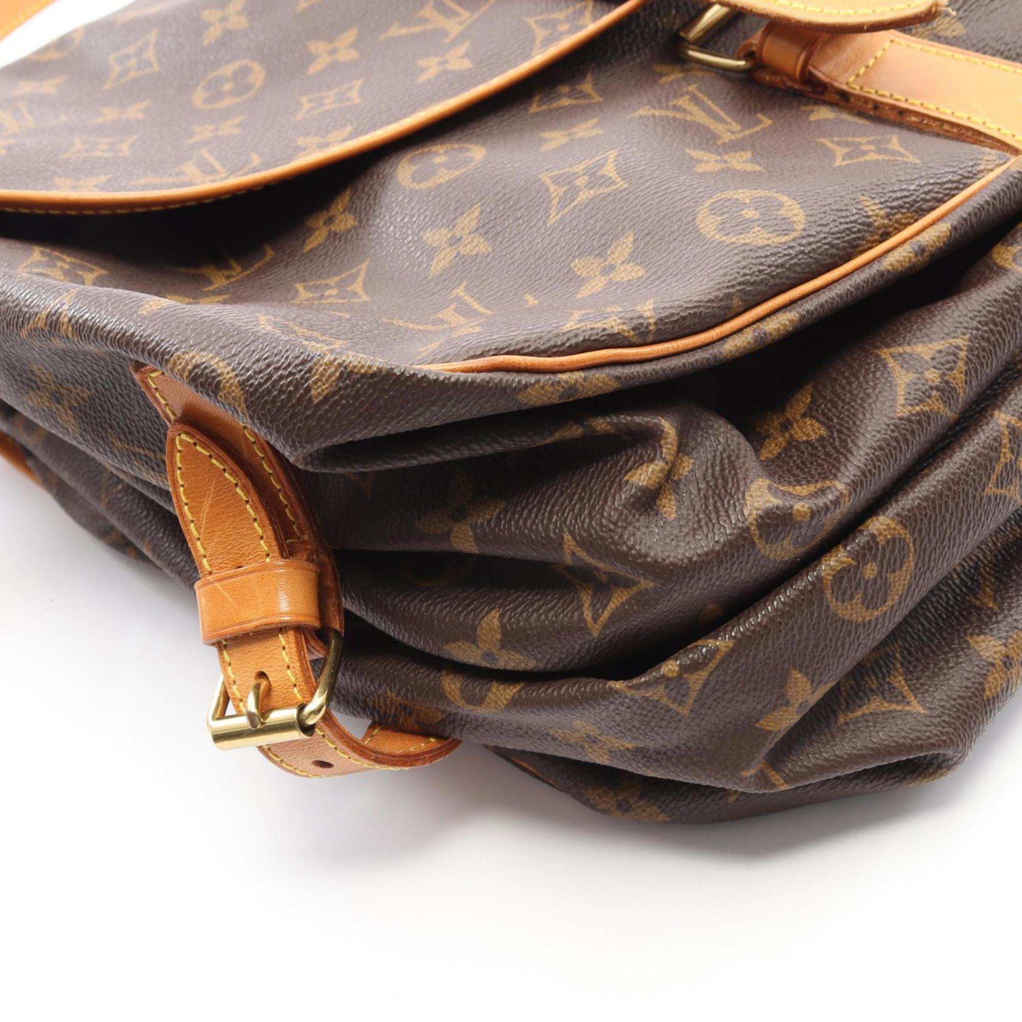 Louis Vuitton Brown Pvc Leather Shoulder Bag (Pre-Owned)