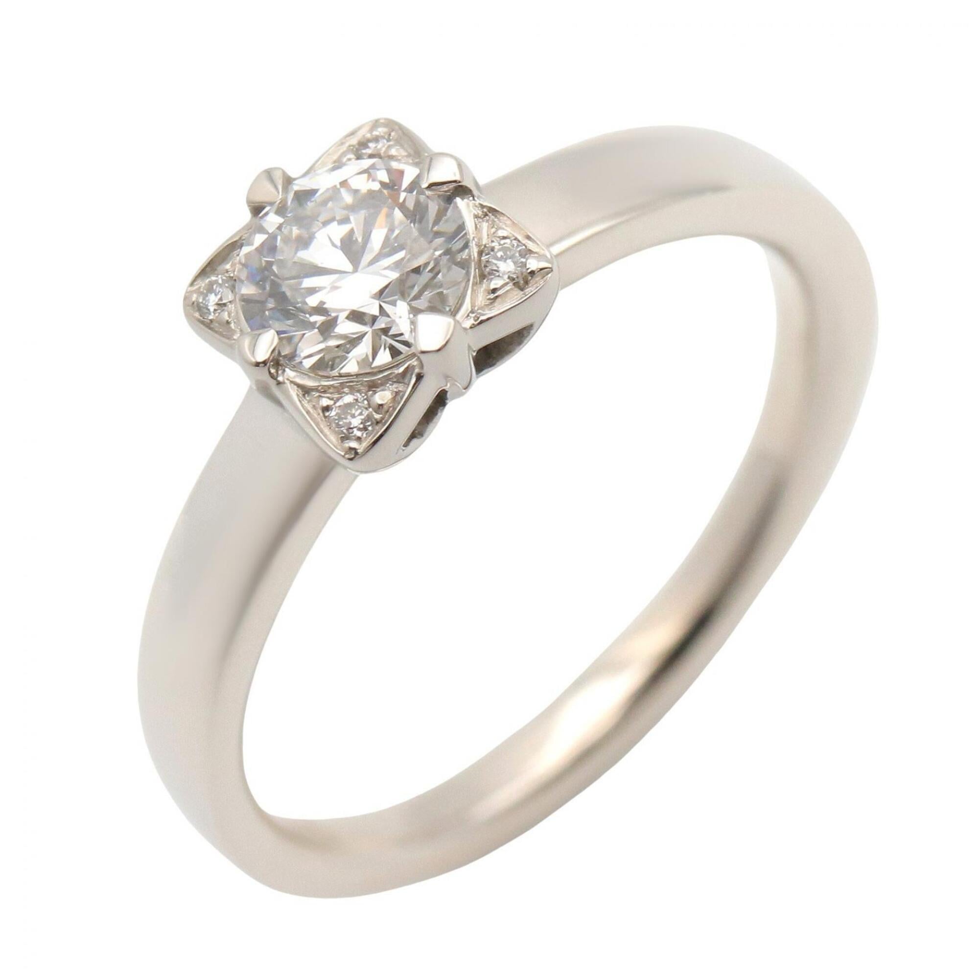 Bvlgari Silver Clear Platinum 950 Band Ring (Pre-Owned)