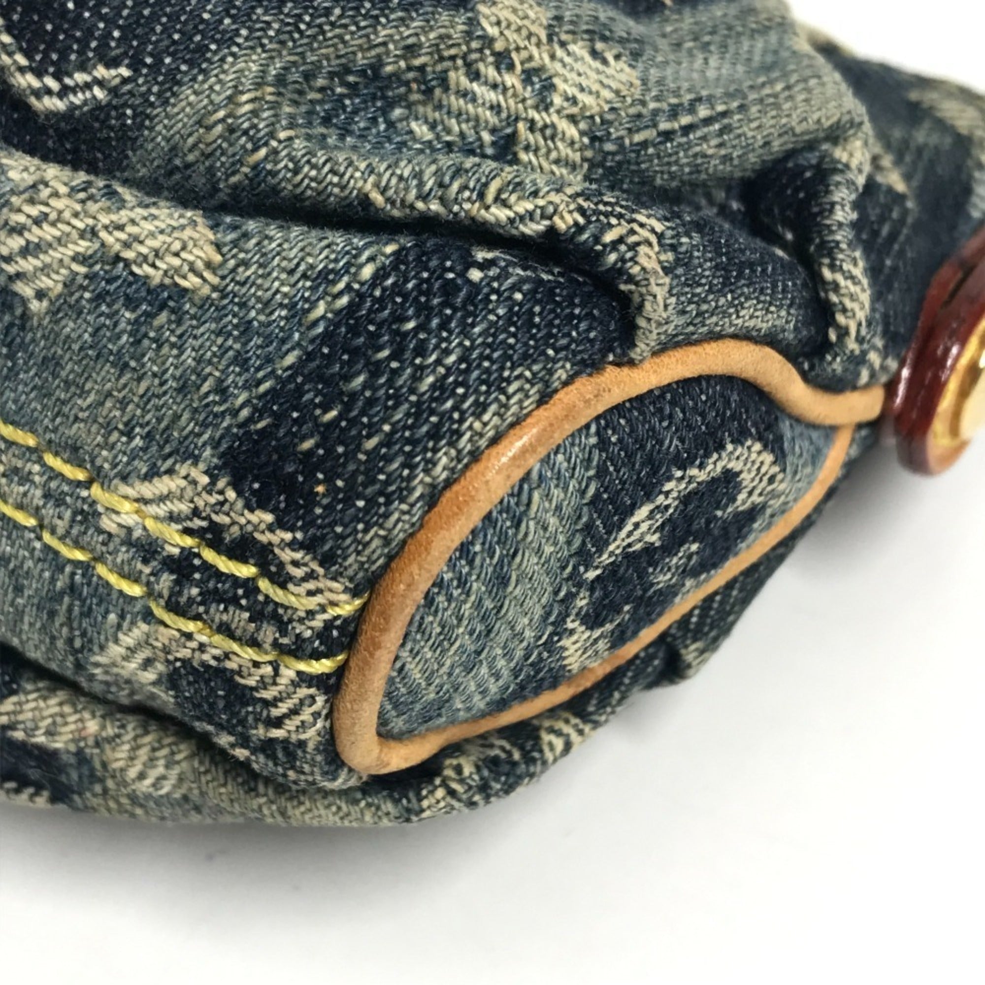 Louis Vuitton Monogram Denim Blue Monogram Denim Handbag (Pre-Owned)