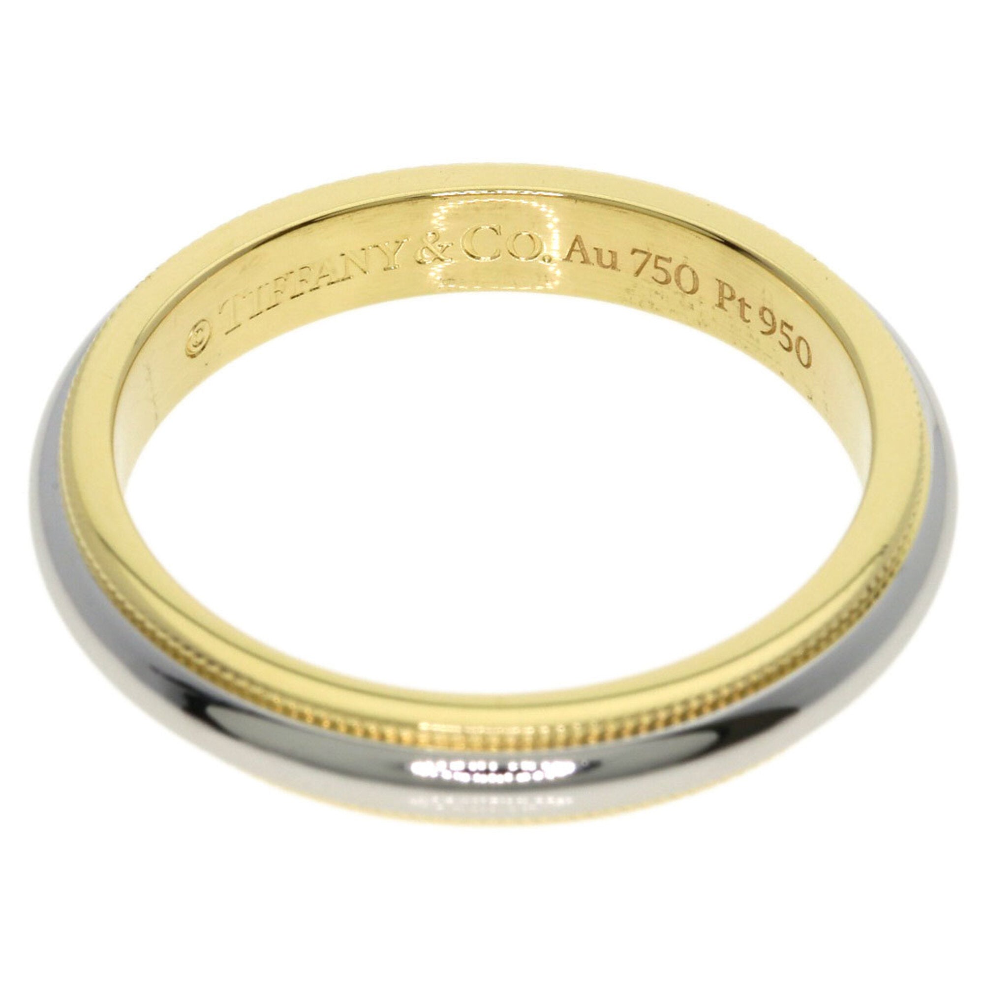 Tiffany Yellow Gold (18K) Platinum 950 Band Ring (Pre-Owned)