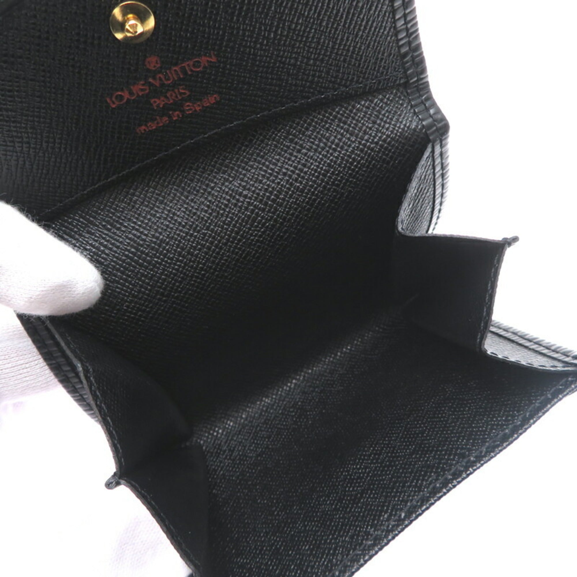 Louis Vuitton Black Epi Leather Coin Purse/Coin Case (Pre-Owned)