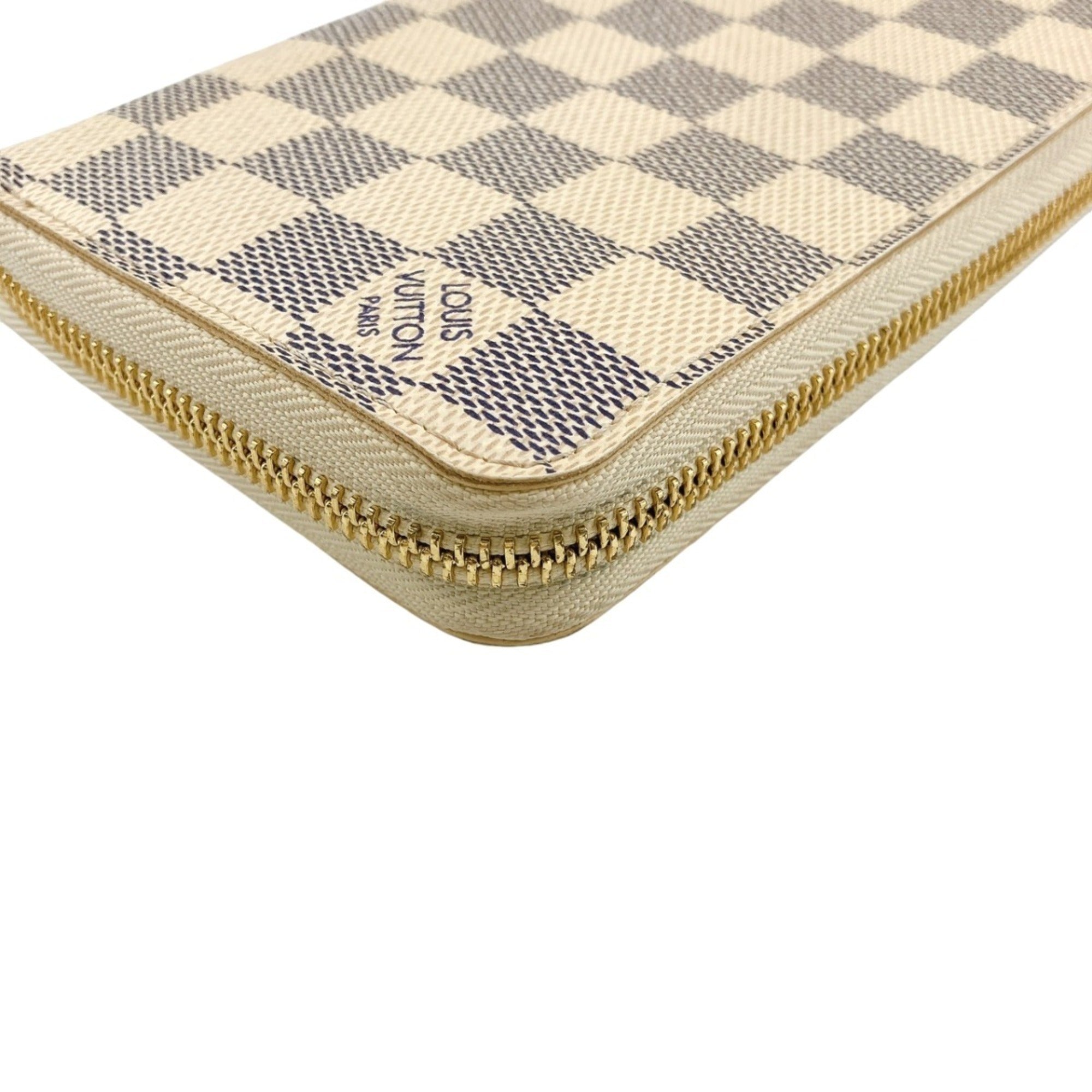 Louis Vuitton Damier Azur White Damier Azur Long Wallet (Bi-Fold) (Pre-Owned)
