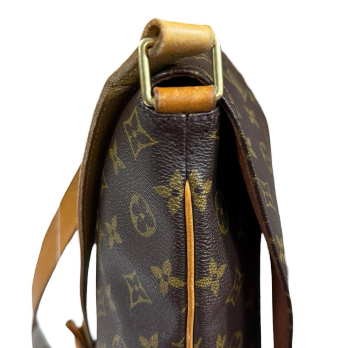 Louis Vuitton Brown Monogram Canvas Shoulder Bag (Pre-Owned)