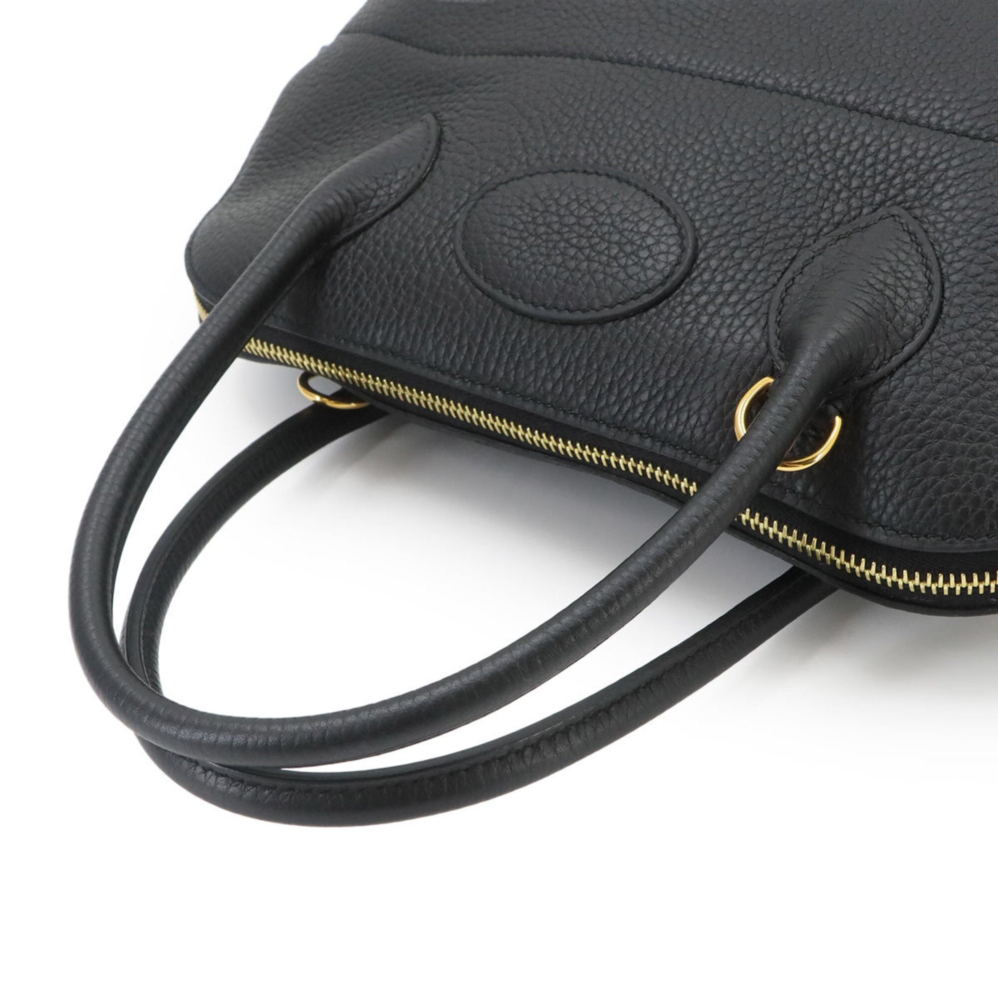 Hermes Bolide Black Taurillon Clemence Leather Handbag (Pre-Owned)