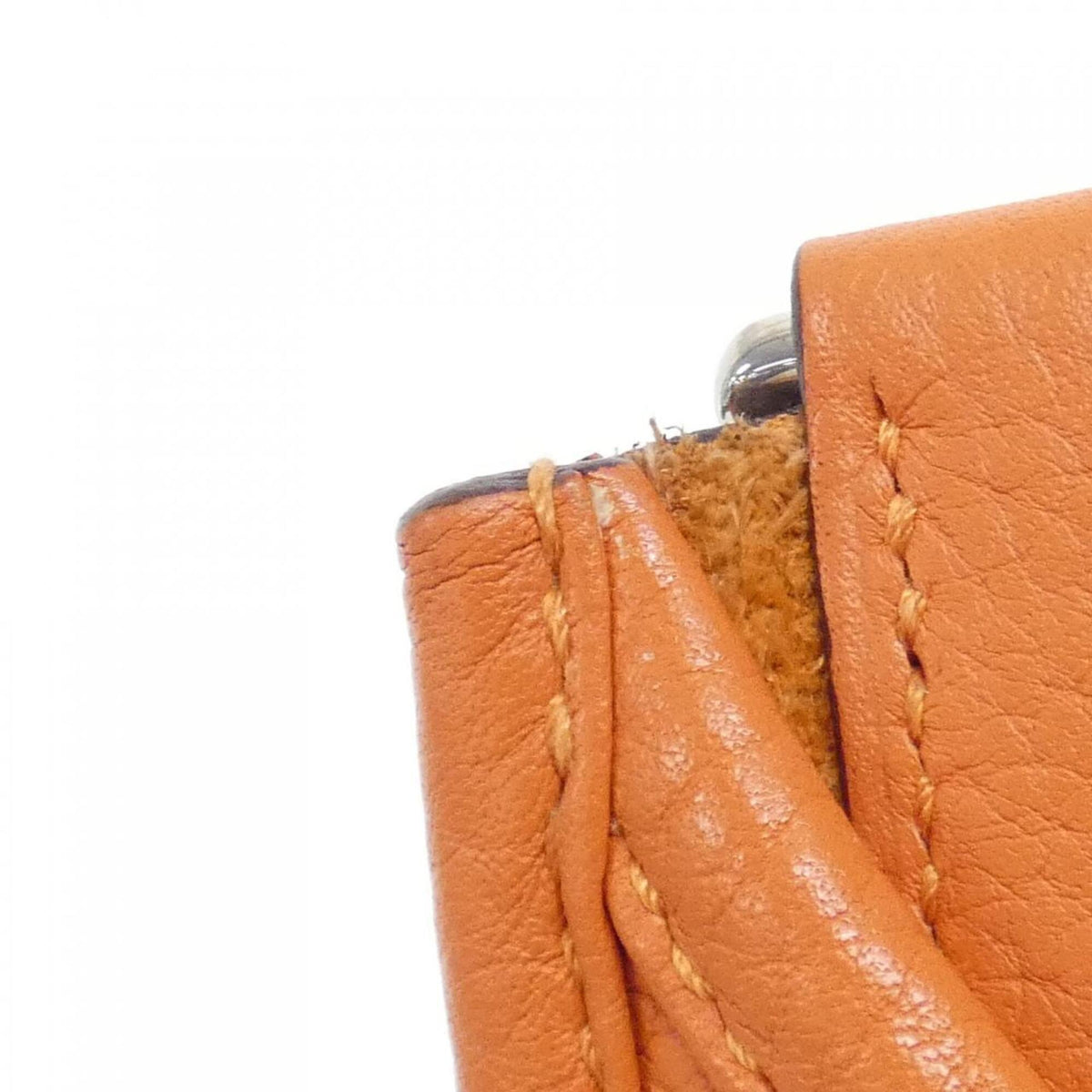 Hermes Feu Taurillon Clemence Leather Shoulder Bag (Pre-Owned)