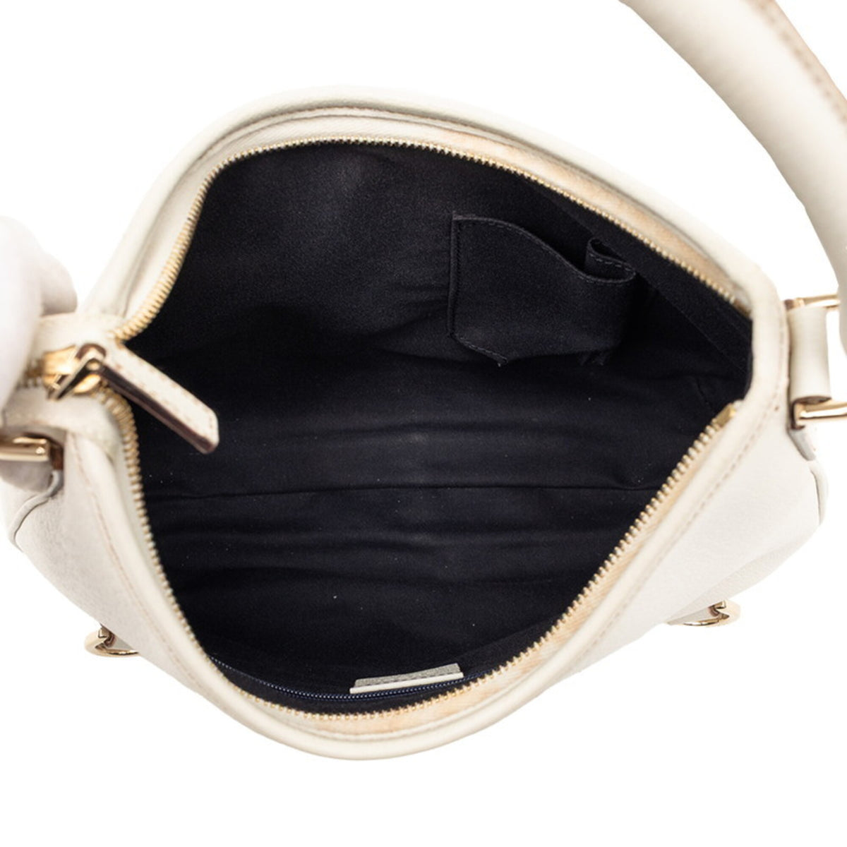Gucci White Leather Shoulder Bag (Pre-Owned)
