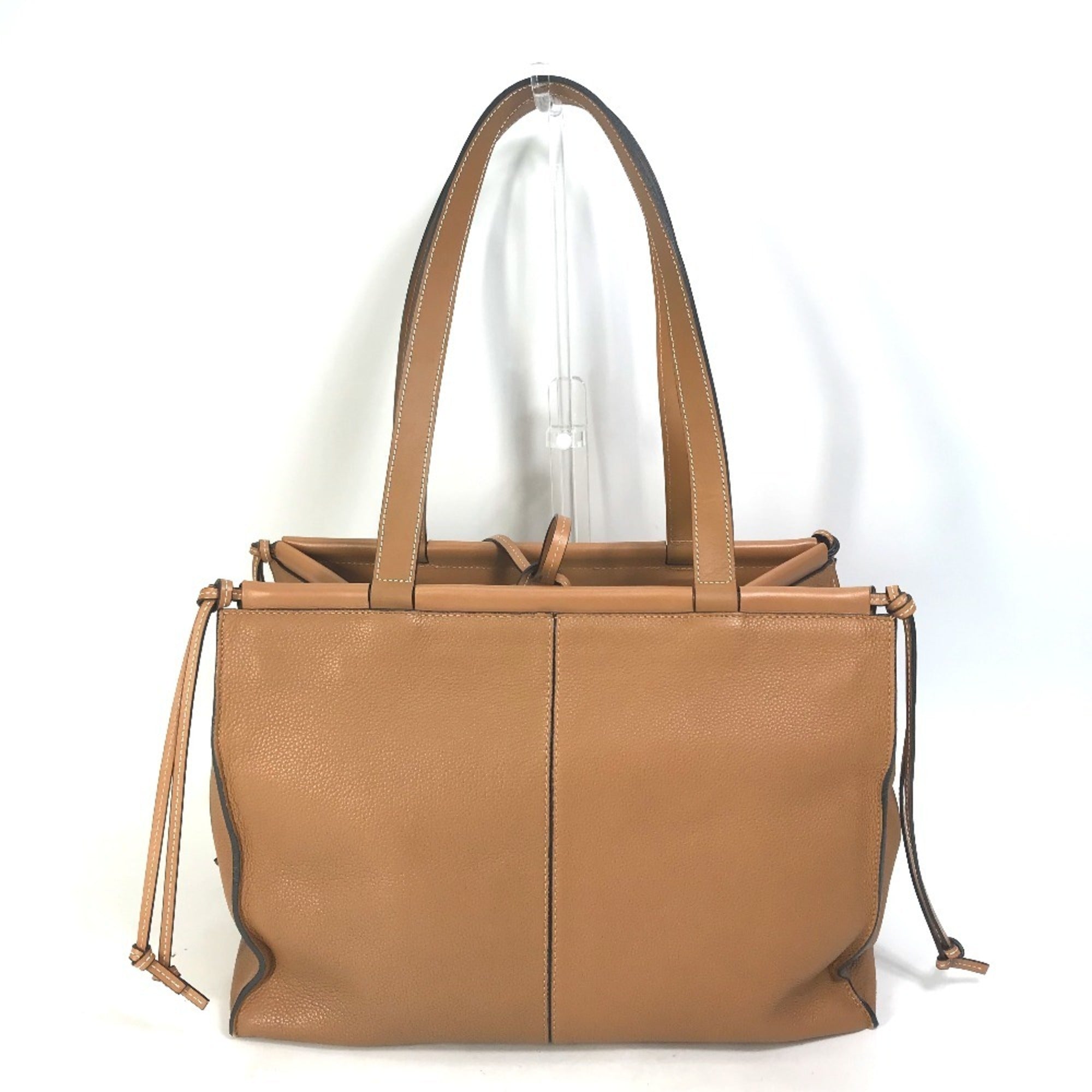 Loewe Brown Camel Leather Shoulder Bag Tote Bag (Pre-Owned)