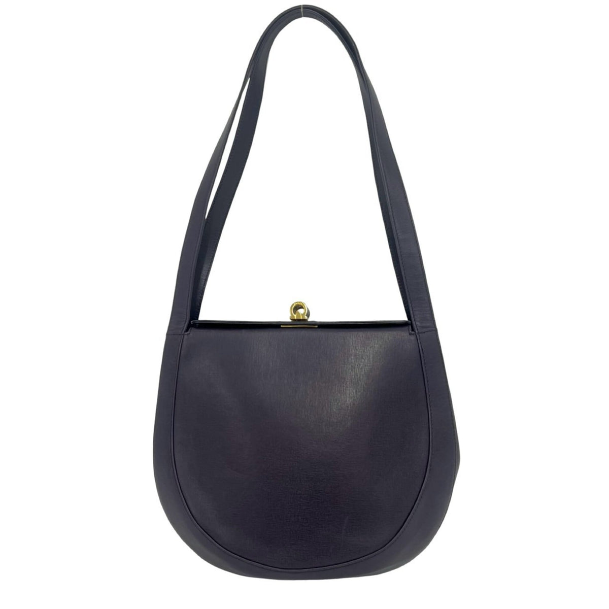 Salvatore Ferragamo Purple Leather Shoulder Bag (Pre-Owned)
