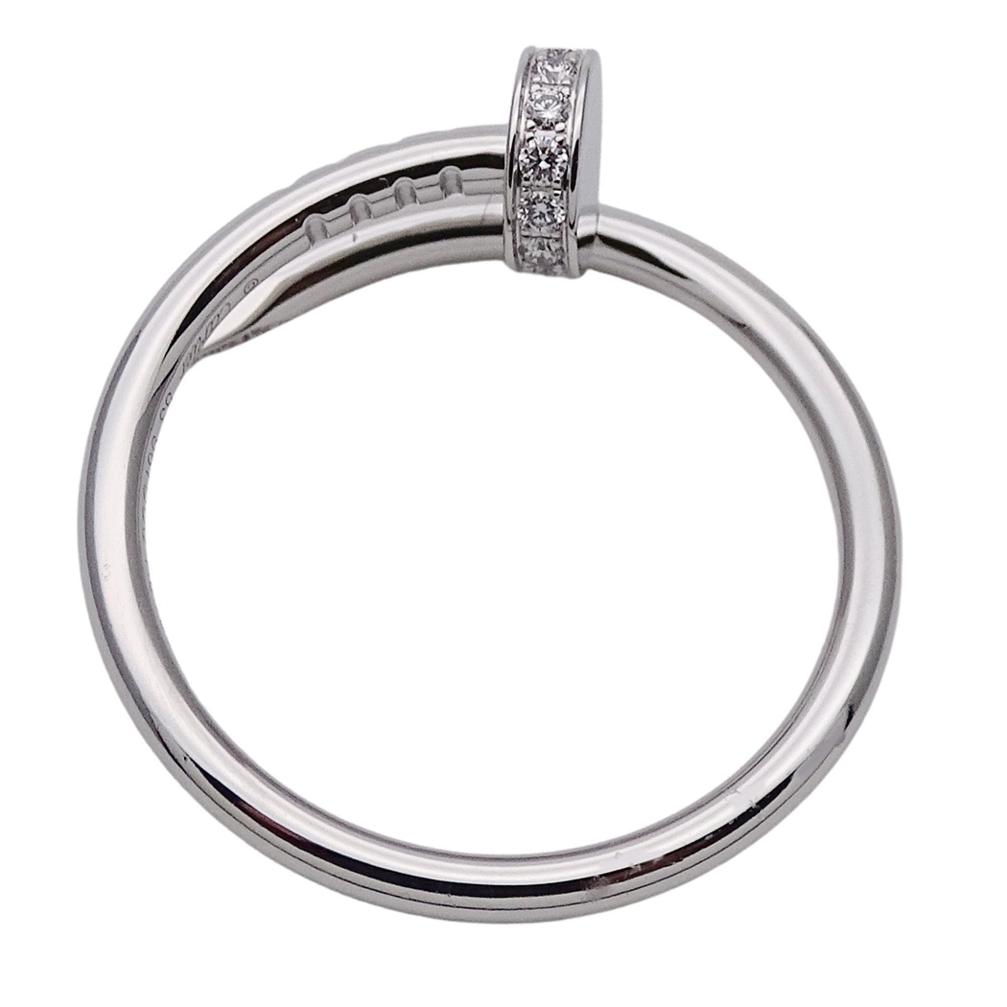 Cartier White Gold White Gold (18K) Band Ring (Pre-Owned)