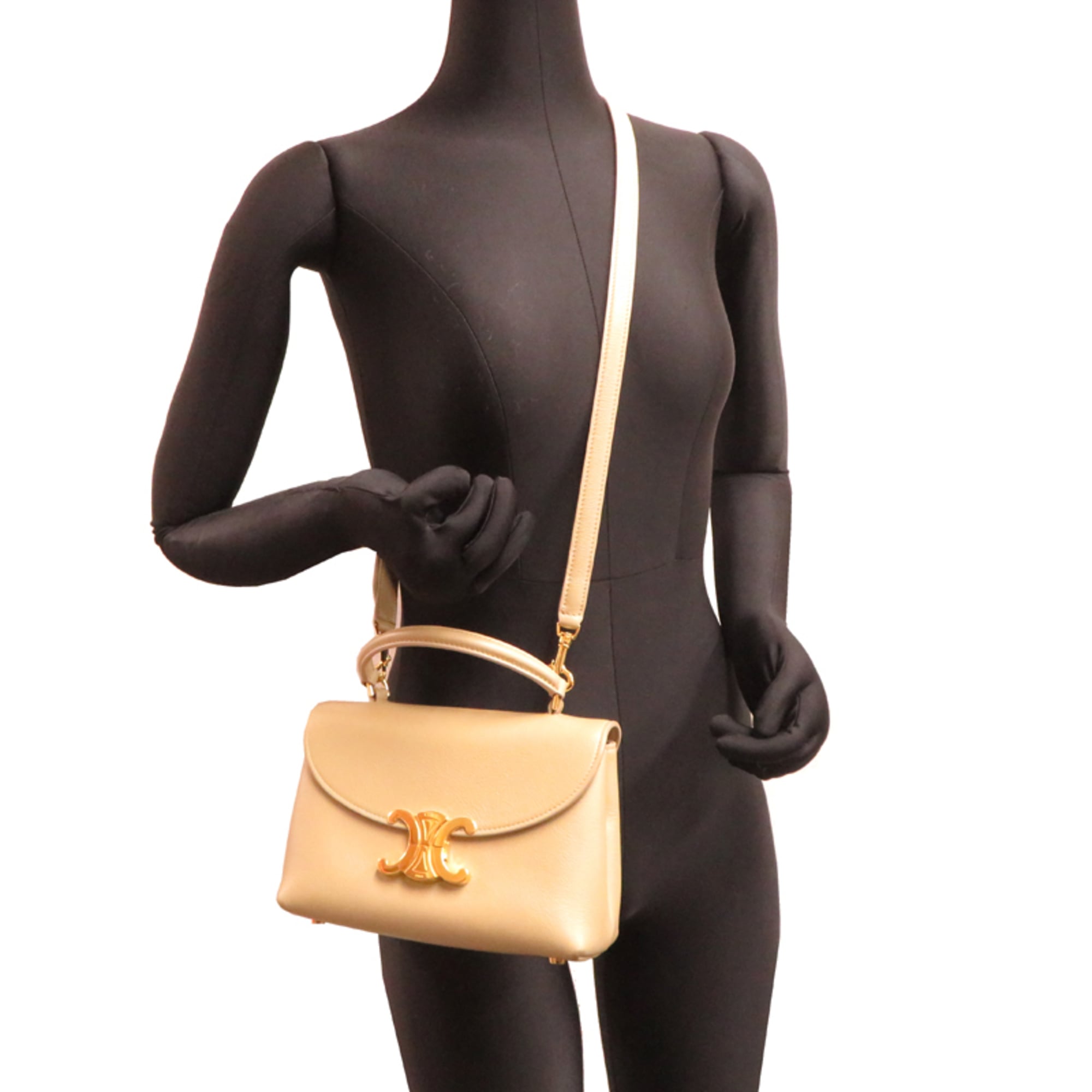 Celine Beige Leather Handbag (Pre-Owned)