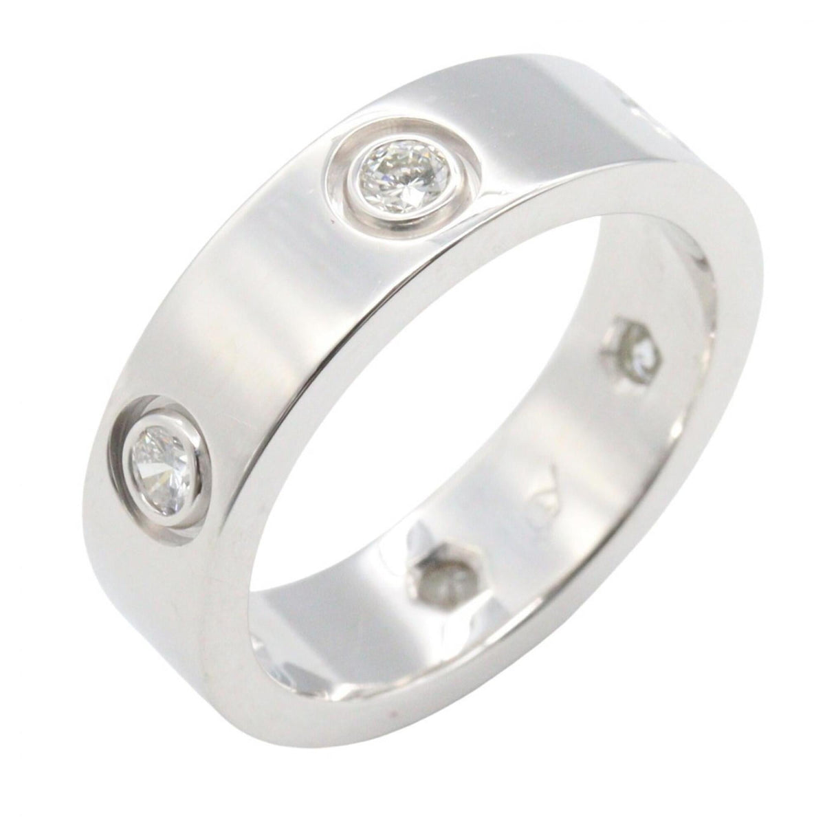 Cartier White Gold White Gold (18K) Band Ring (Pre-Owned)