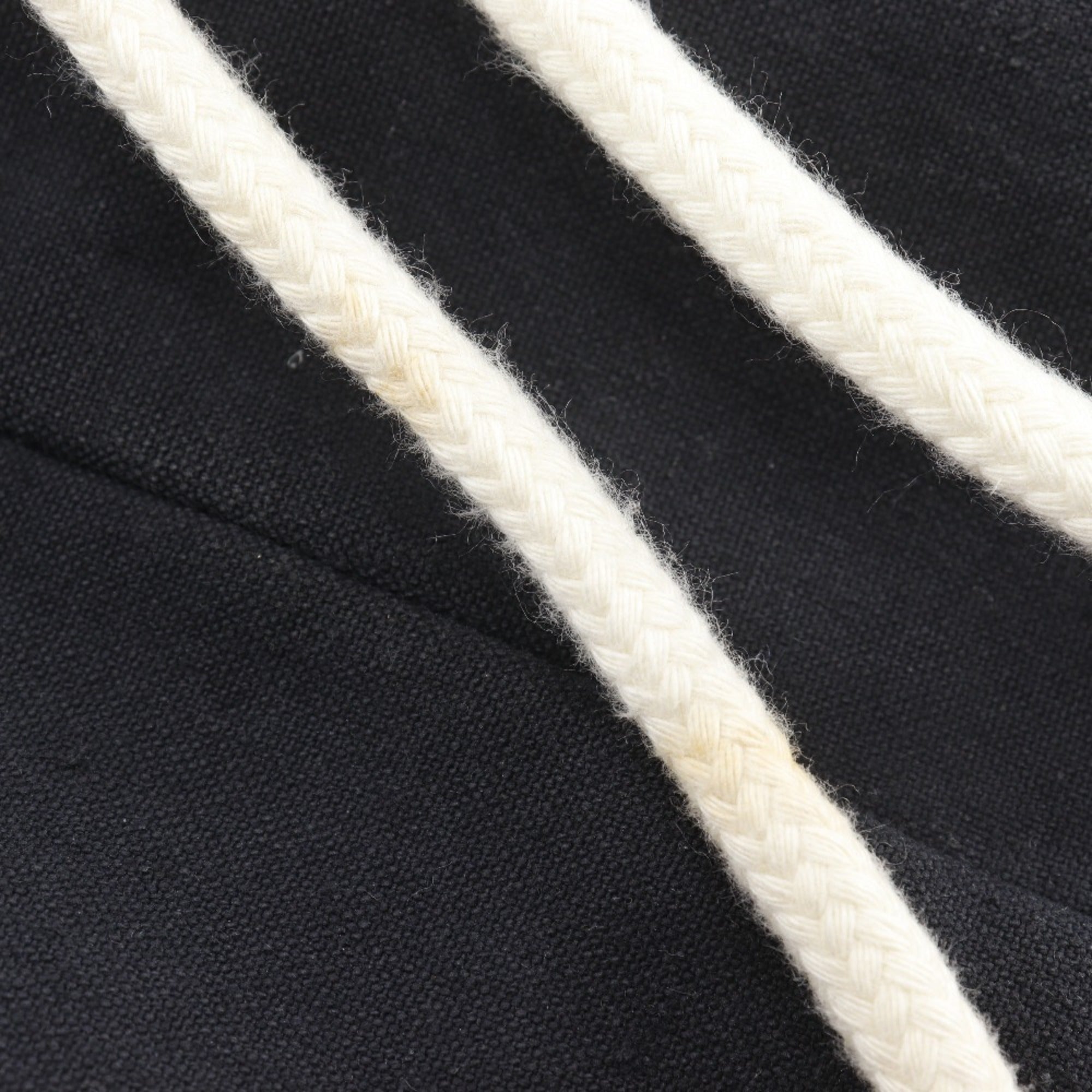 Chanel Black Cotton Shoulder Bag (Pre-Owned)