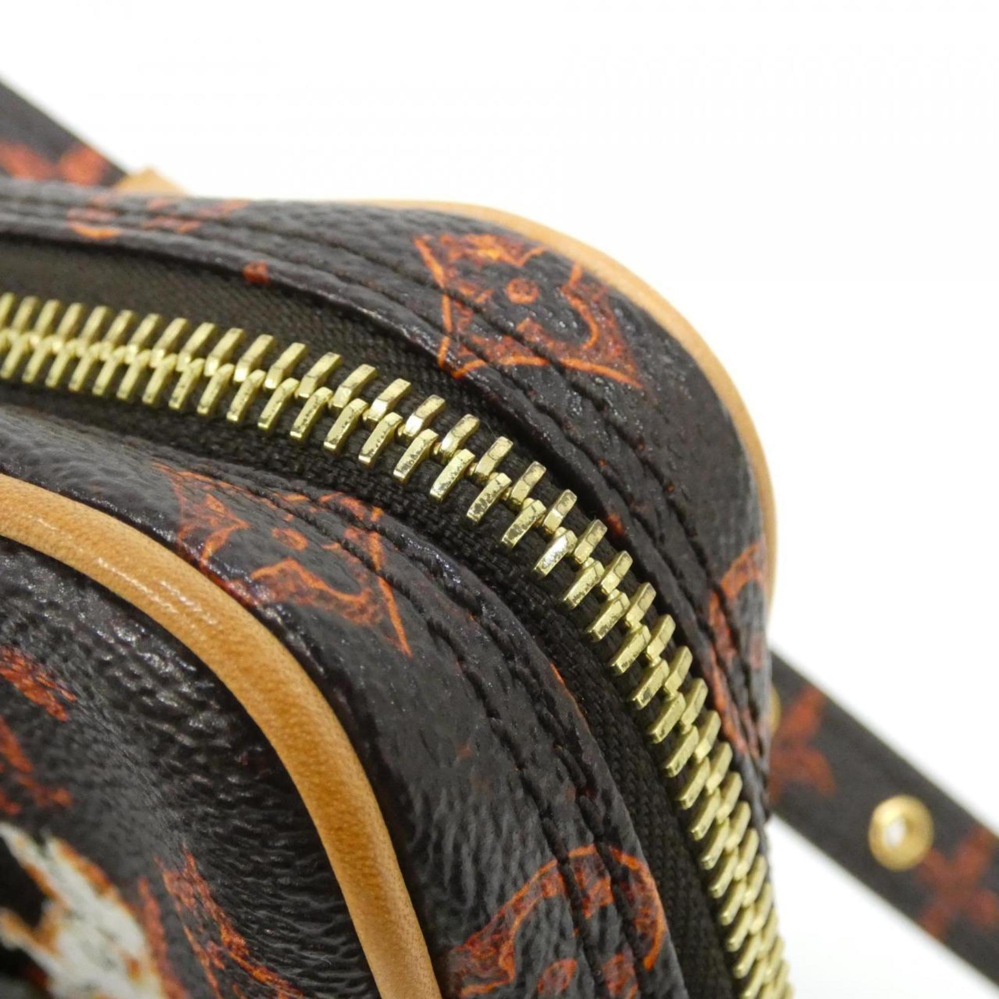 Louis Vuitton Marron Coated Canvas Shoulder Bag (Pre-Owned)