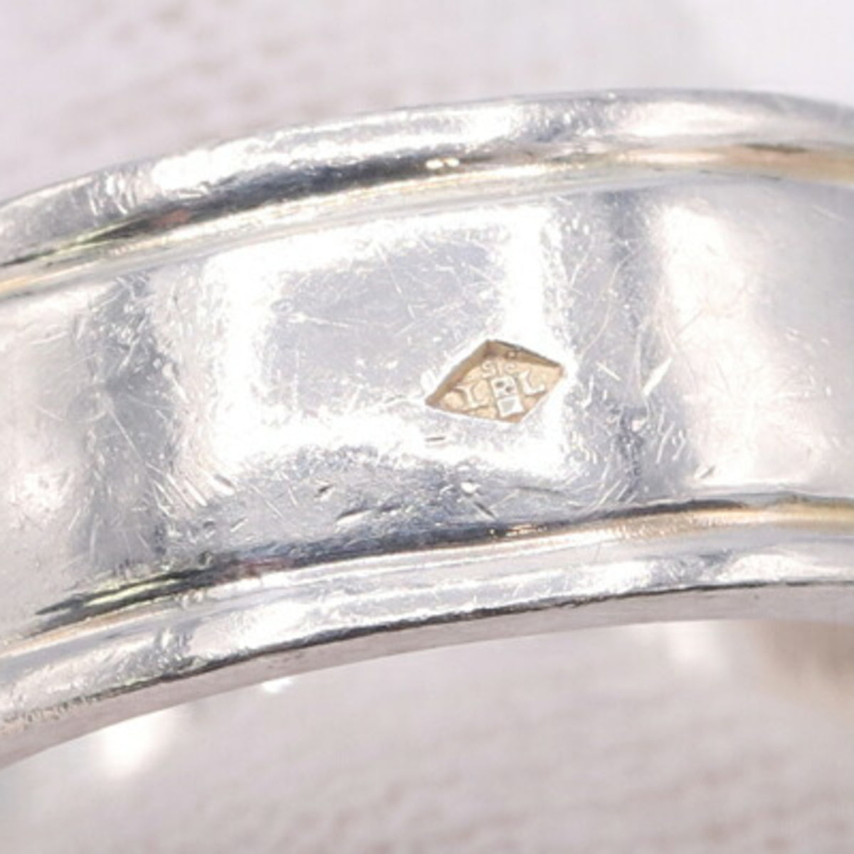 Hermes Sterling Silver 925 Band Ring (Pre-Owned)