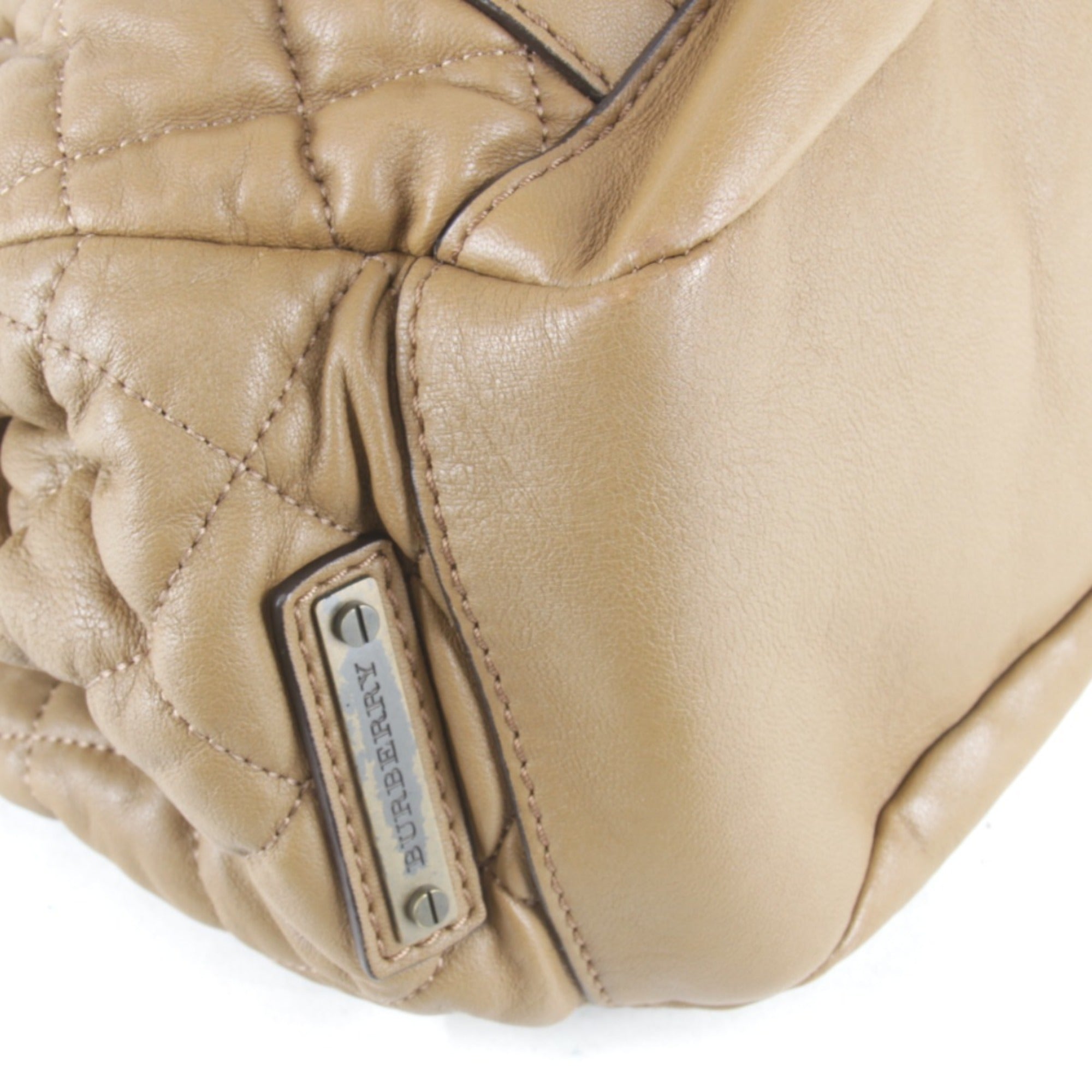 Burberry Brown Leather Tote Bag (Pre-Owned)