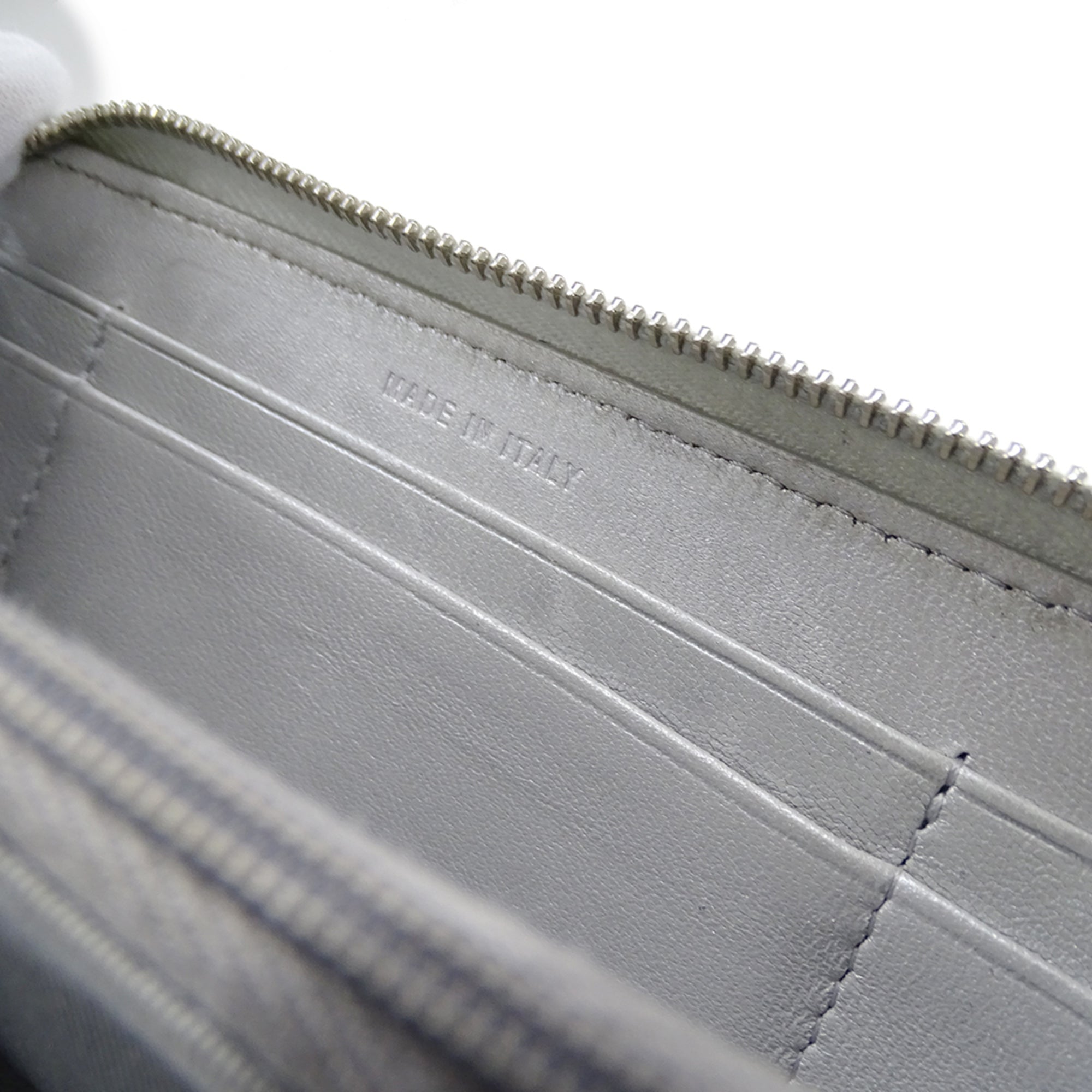 Chanel Silver Grained Calfskin Chain/Shoulder Wallet (Pre-Owned)