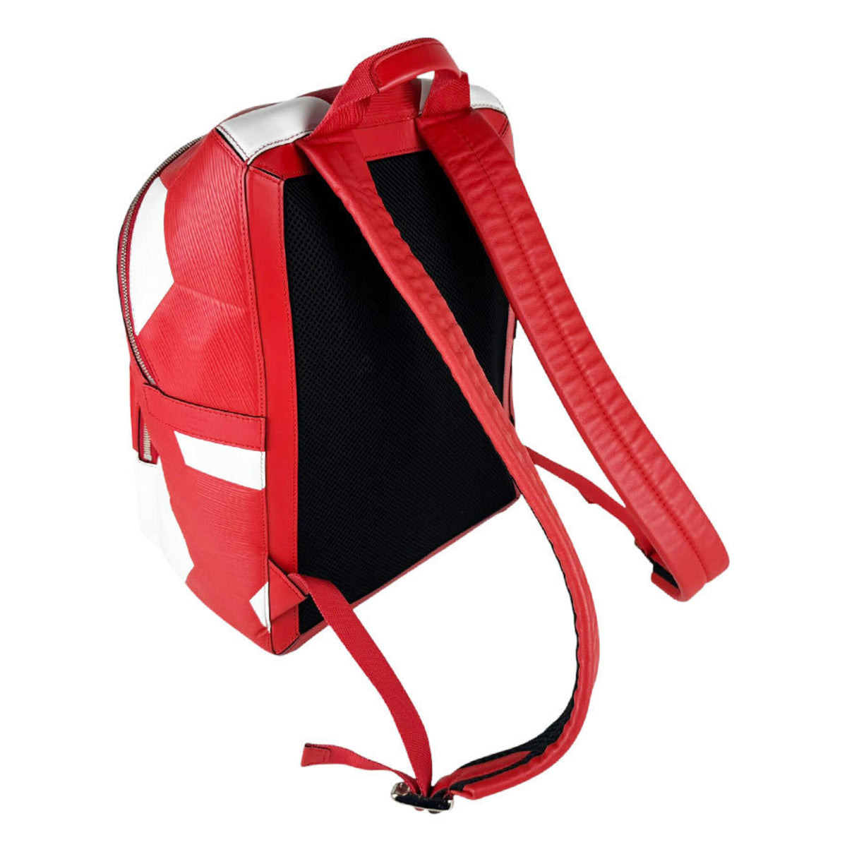 Louis Vuitton Red Color White Epi Leather Backpack (Pre-Owned)