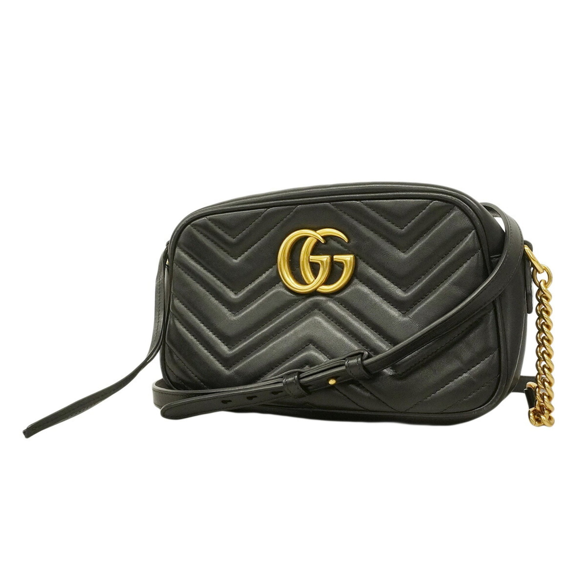 Gucci Black Leather Shoulder Bag (Pre-Owned)