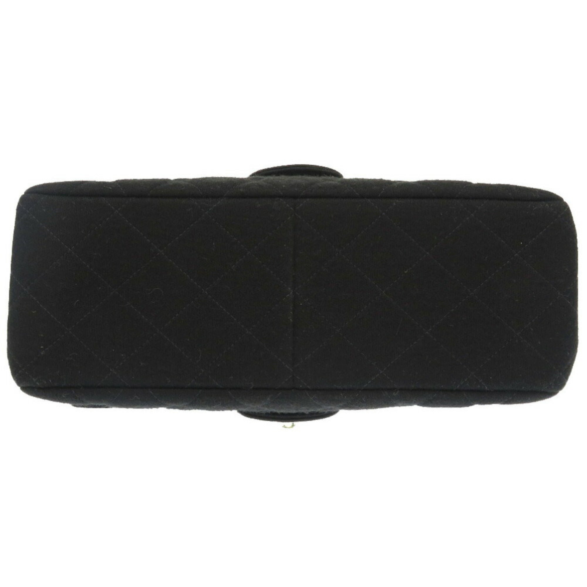 Chanel Matelasse Black Jersey Handbag (Pre-Owned)