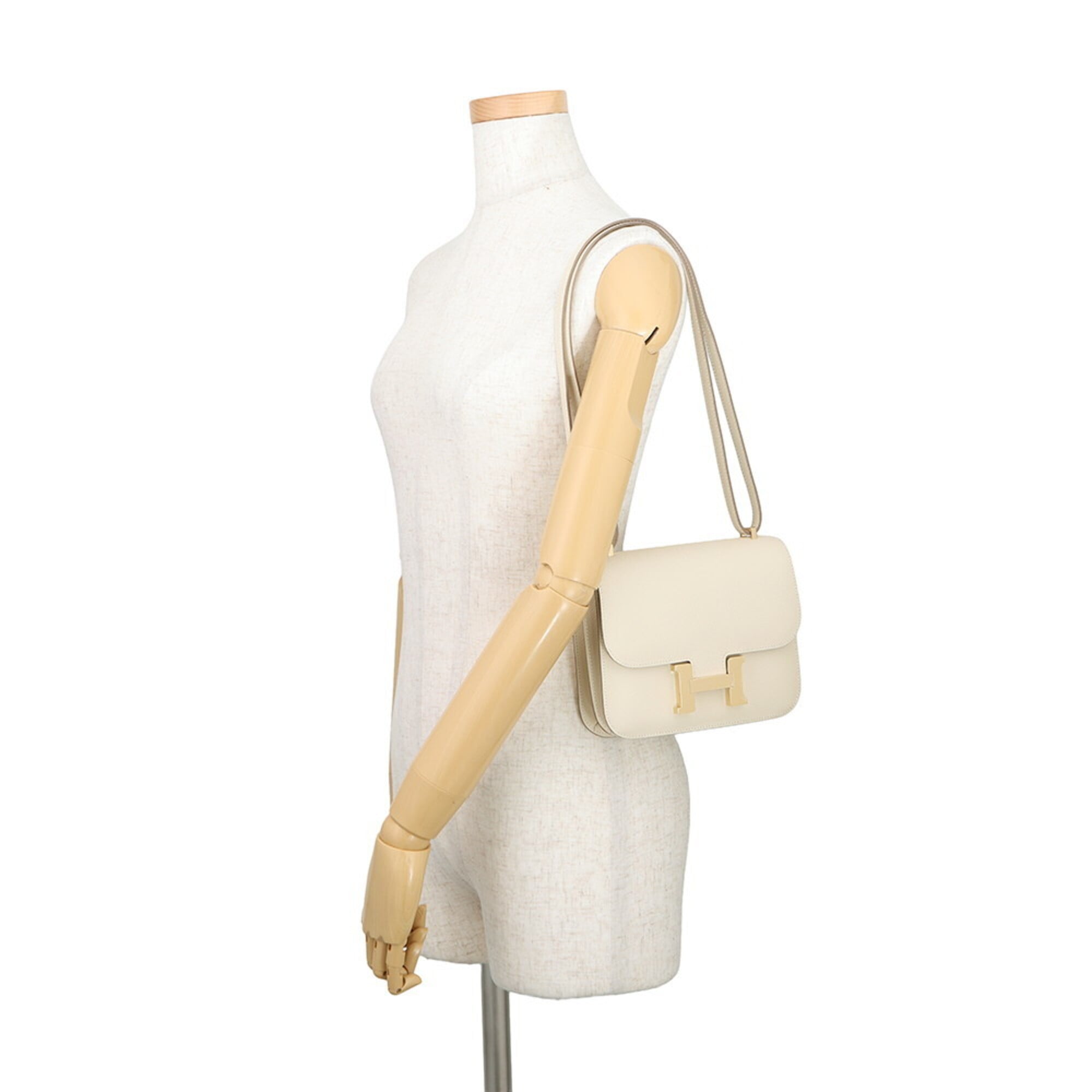 Hermes Constance Champagne Gold Epsom Leather Handbag Shoulder Bag (Pre-Owned)