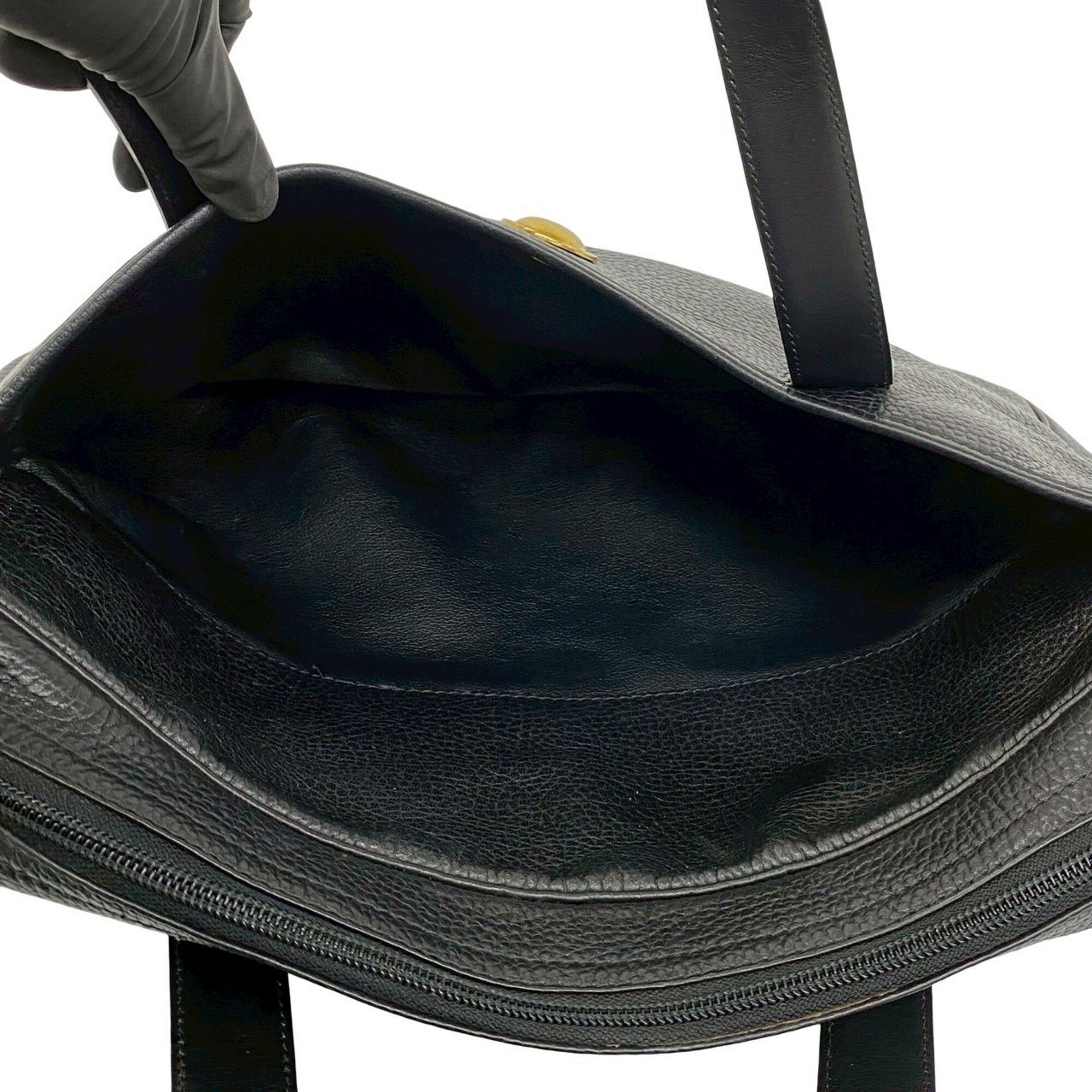 Christian Dior Black Leather Handbag (Pre-Owned)