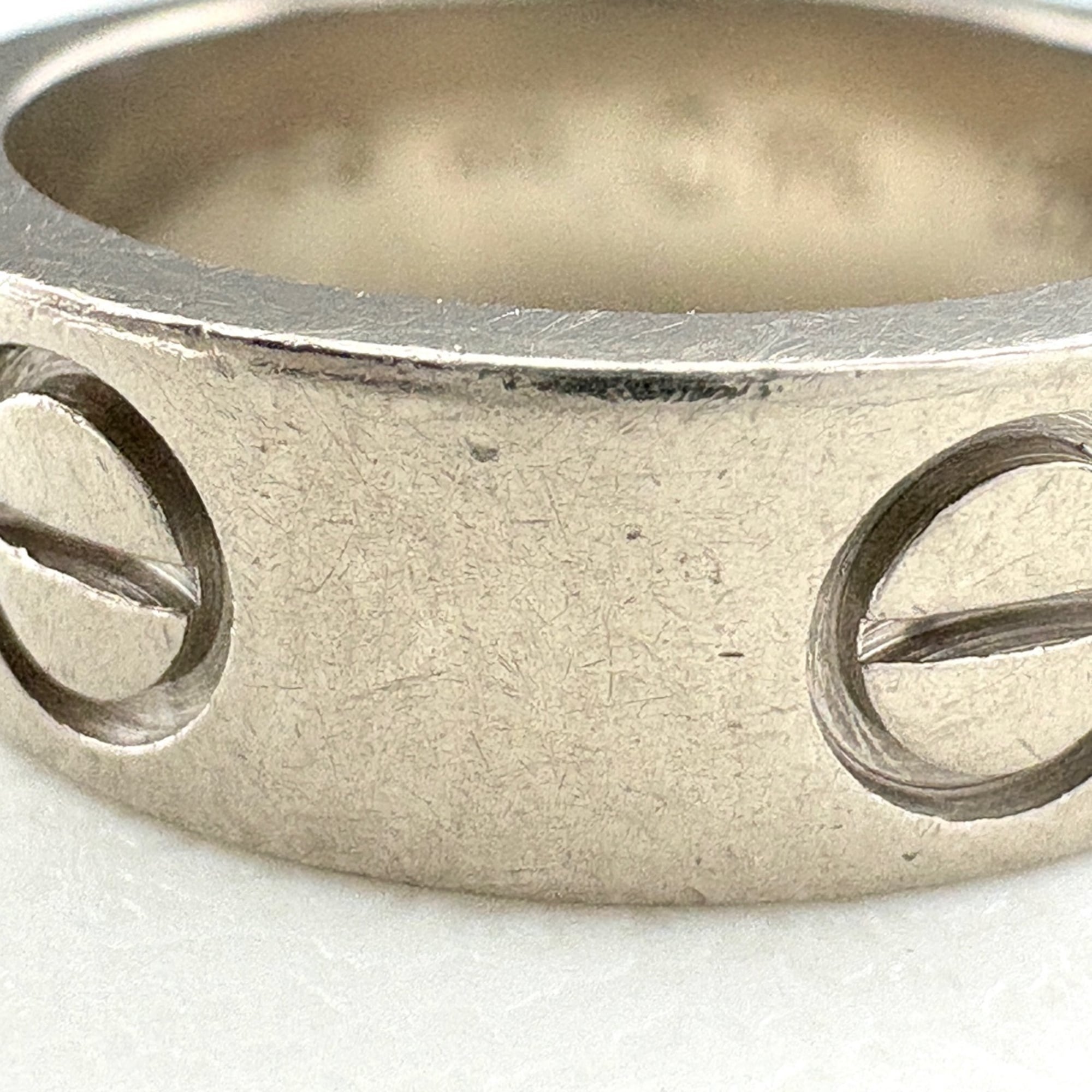 Cartier Love White Band Ring (Pre-Owned)