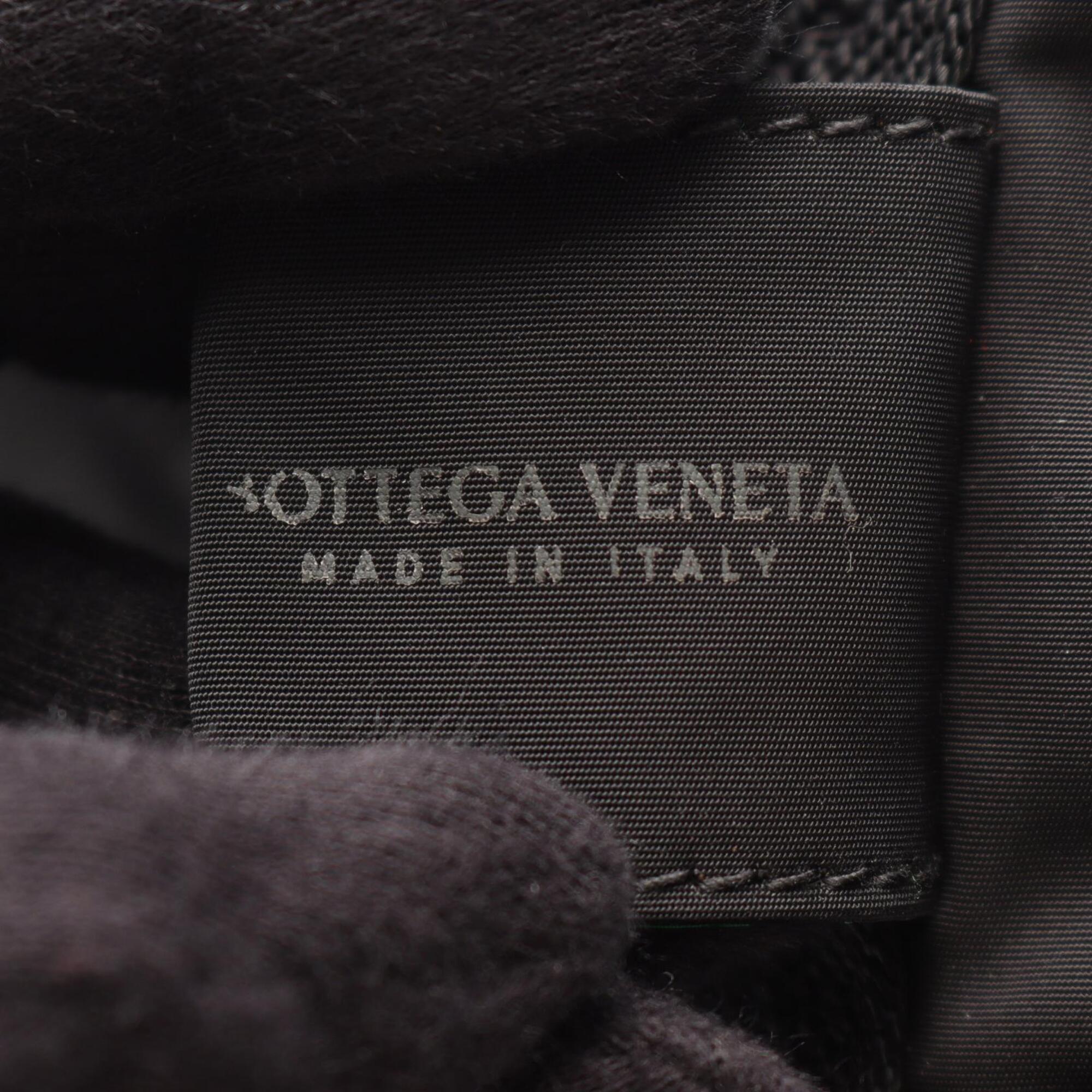 Bottega Veneta Black Nylon Handbag Tote Bag (Pre-Owned)