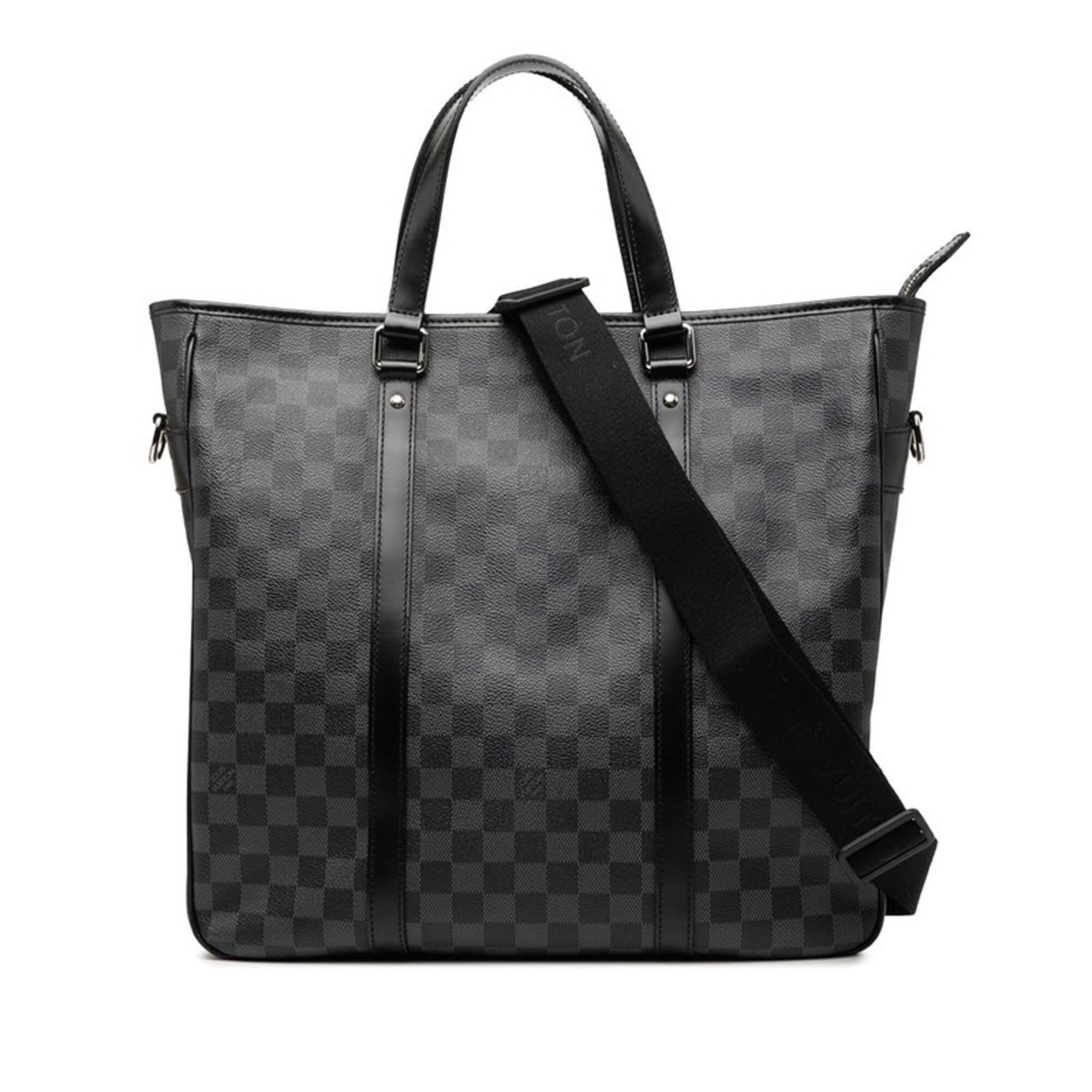 Louis Vuitton Damier Graphite Black Gray Pvc Leather Shoulder Bag Tote Bag (Pre-Owned)