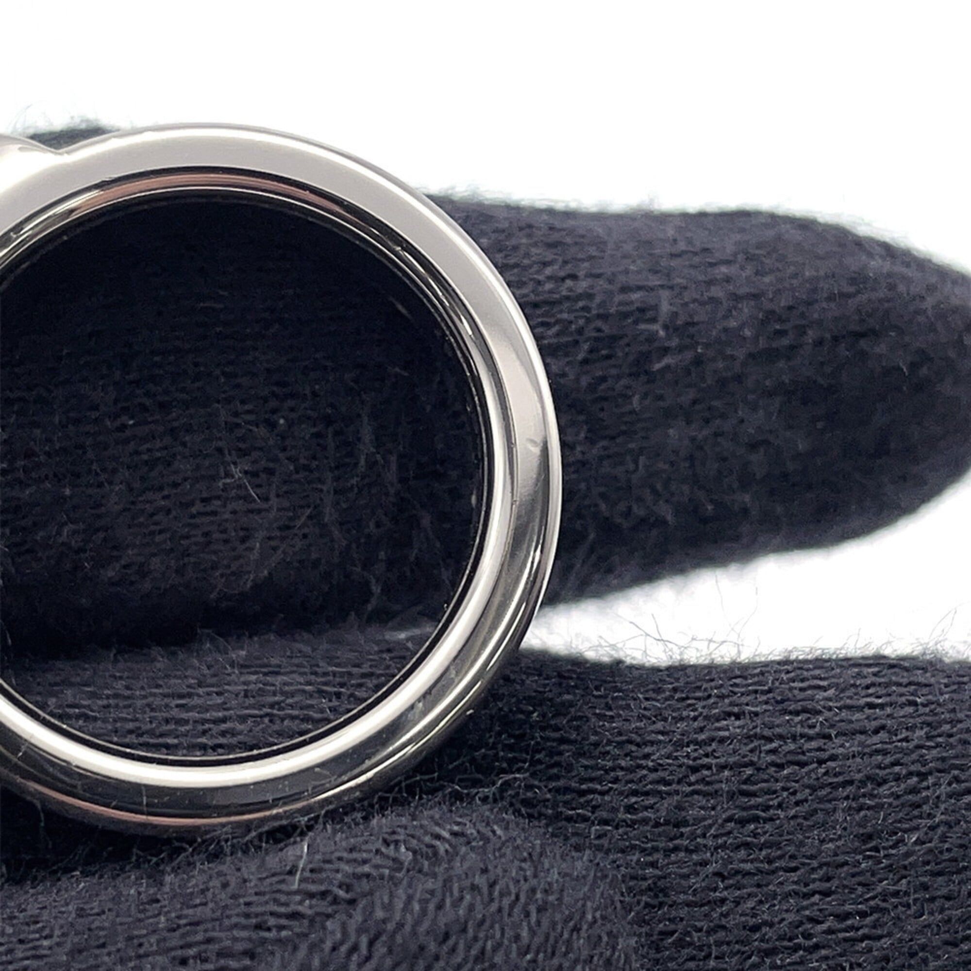 Hermes Black Metal Band Ring (Pre-Owned)